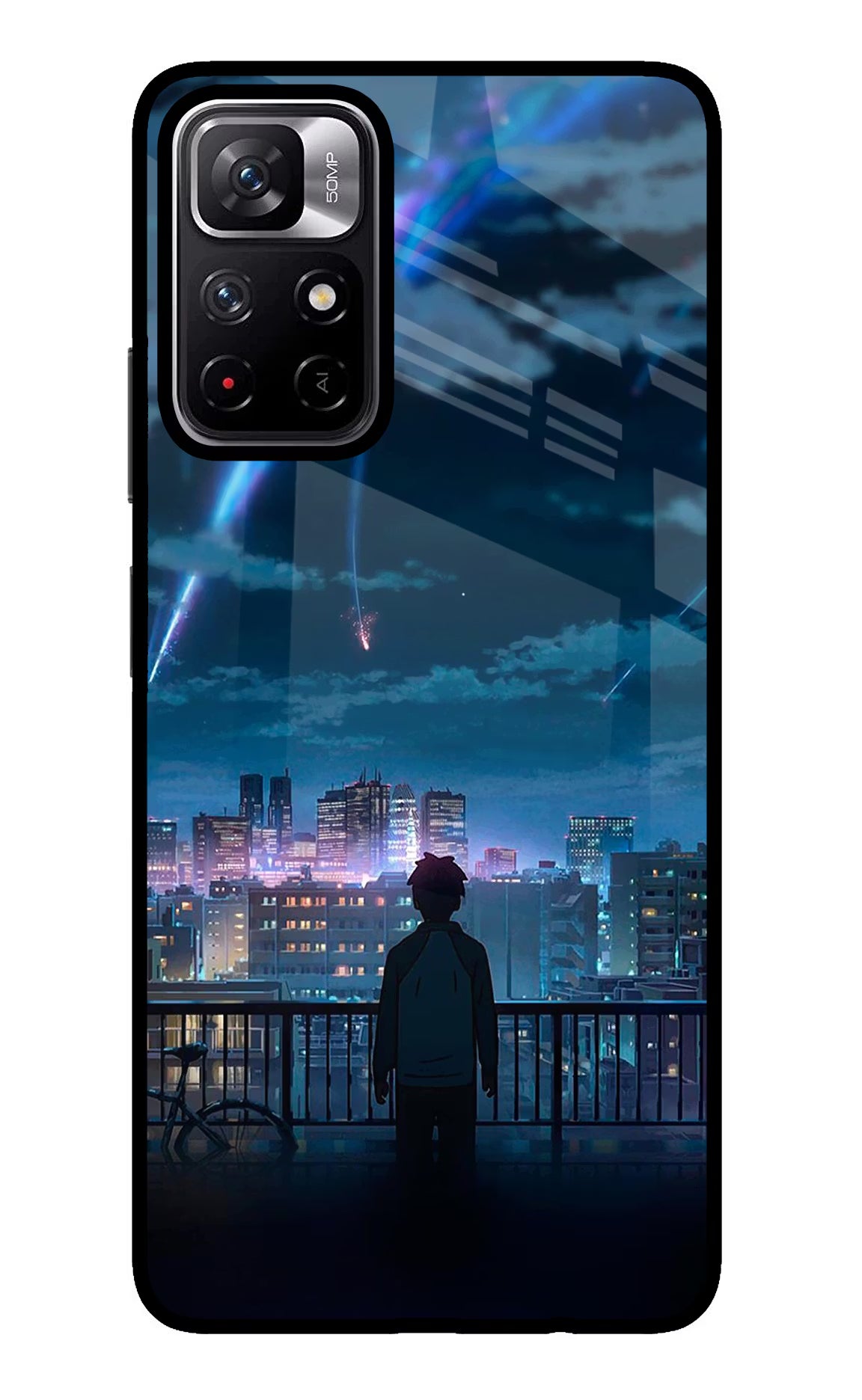 Anime Poco M4 Pro 5G Glass Case - Anime Poco M4 Pro 5G Glass Case Anime Poco M4 Pro 5G Glass Case