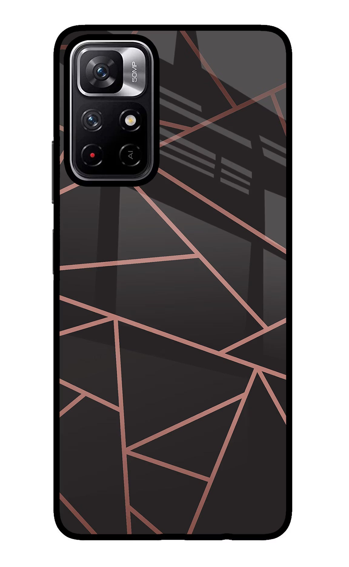 Geometric Pattern Poco M4 Pro 5G Glass Case - Geometric Pattern Poco M4 Pro 5G Glass Case Geometric Pattern Poco M4 Pro 5G Glass Case