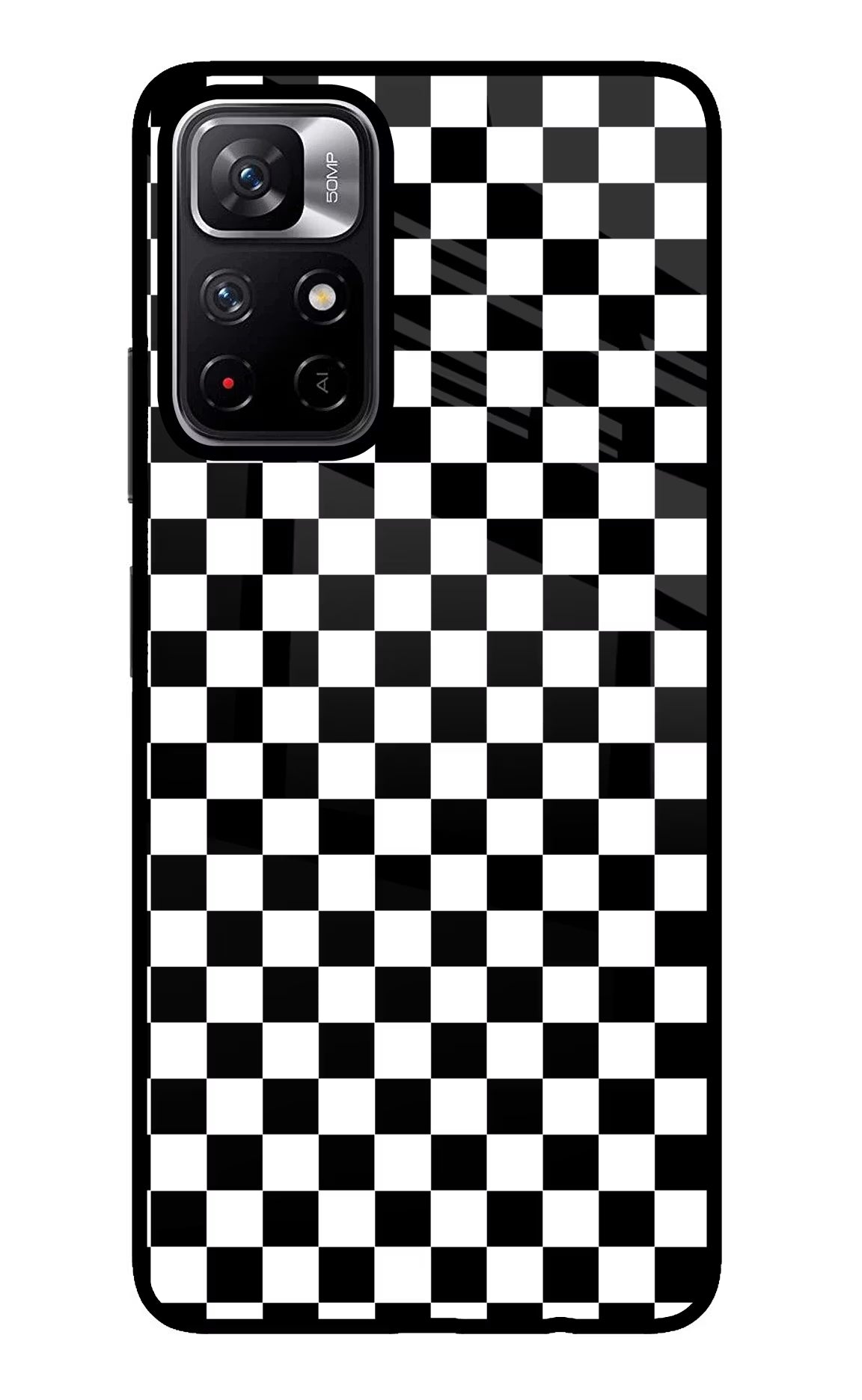 Chess Board Poco M4 Pro 5G Glass Case - Chess Board Poco M4 Pro 5G Glass Case Chess Board Poco M4 Pro 5G Glass Case