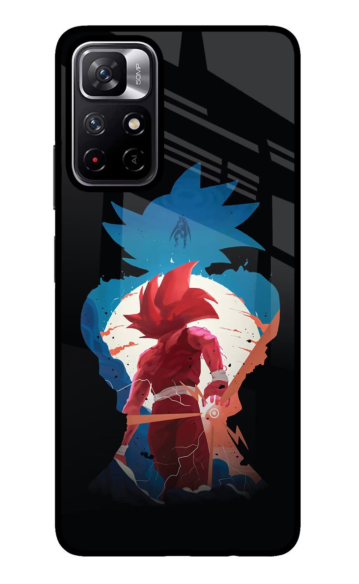 Goku Poco M4 Pro 5G Glass Case - Goku Poco M4 Pro 5G Glass Case Goku Poco M4 Pro 5G Glass Case