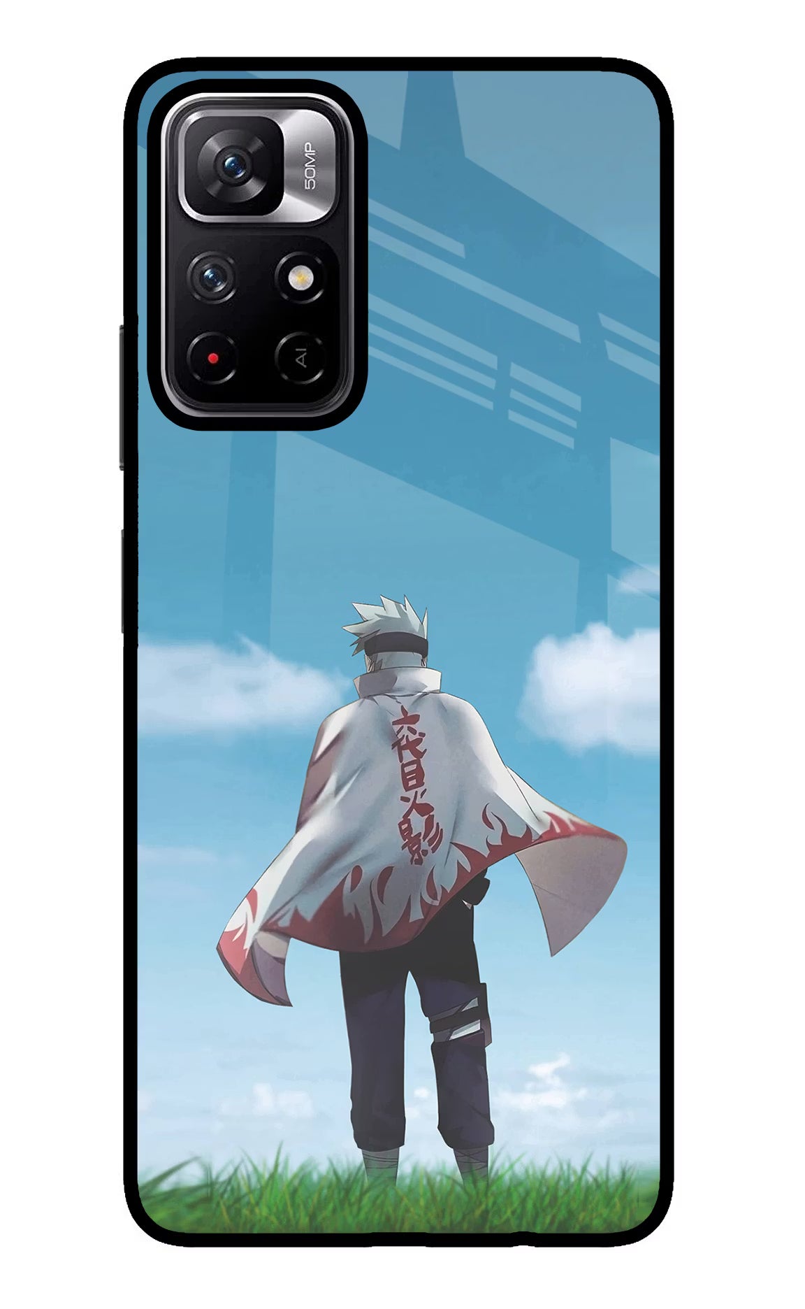 Kakashi Poco M4 Pro 5G Glass Case - Kakashi Poco M4 Pro 5G Glass Case Kakashi Poco M4 Pro 5G Glass Case