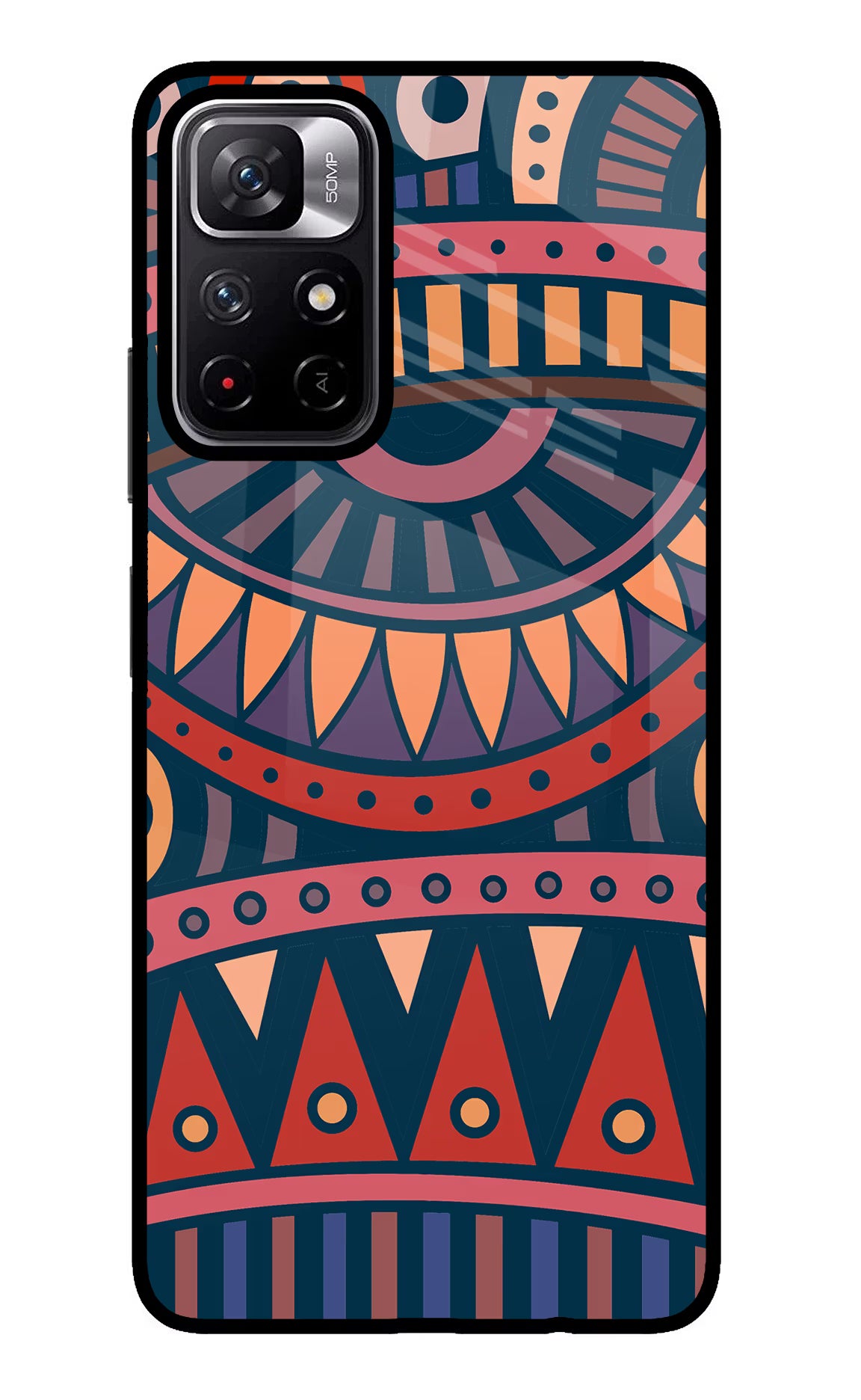 African Culture Design Poco M4 Pro 5G Glass Case - African Culture Design Poco M4 Pro 5G Glass Case African Culture Design Poco M4 Pro 5G Glass Case