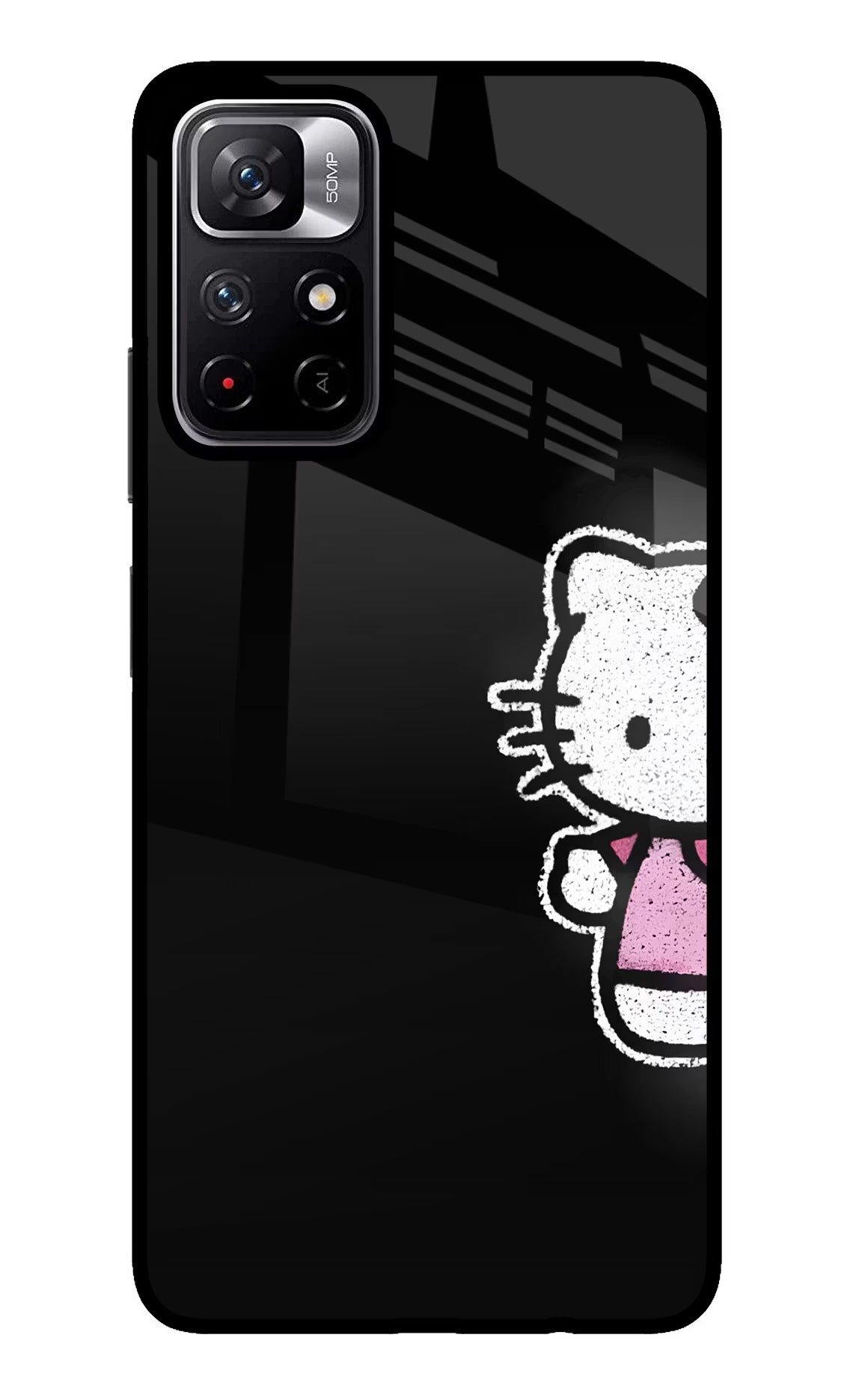 Kitty Charm Poco M4 Pro 5G Glass Case - Kitty Charm Poco M4 Pro 5G Glass Case Kitty Charm Poco M4 Pro 5G Glass Case