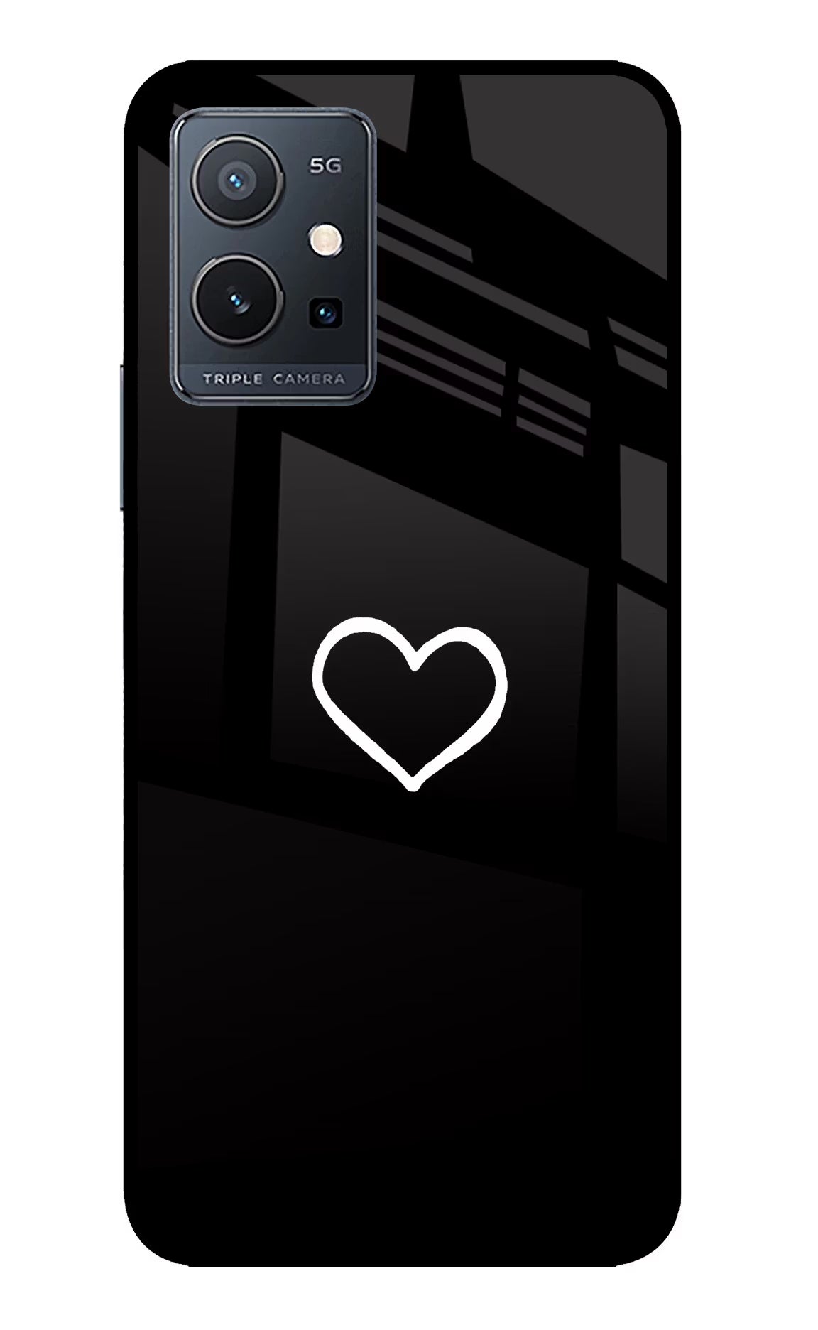 Heart IQOO Z6 5G (not 44W) Glass Case - Heart IQOO Z6 5G (not 44W) Glass Case Heart IQOO Z6 5G (not 44W) Glass Case