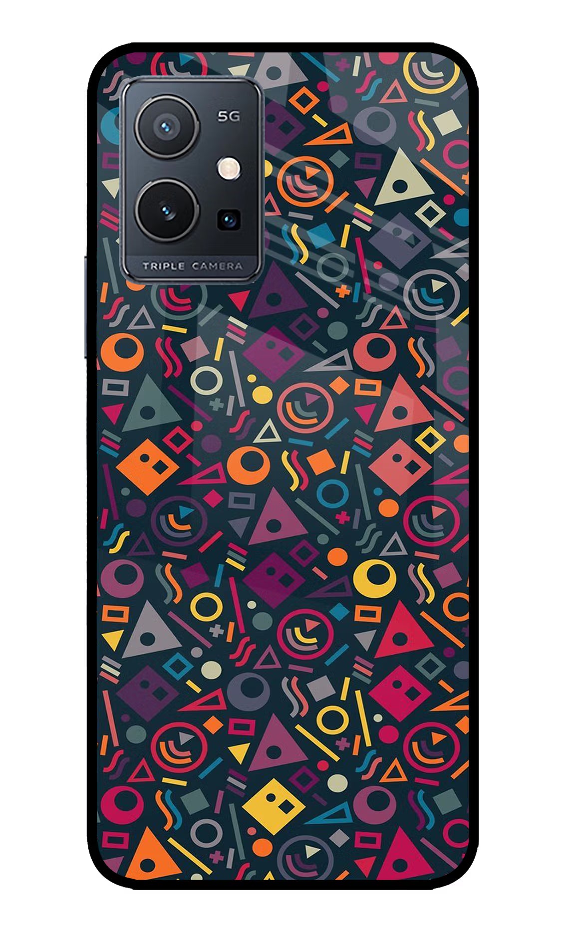 Geometric Abstract IQOO Z6 5G (not 44W) Glass Case - Geometric Abstract IQOO Z6 5G (not 44W) Glass Case Geometric Abstract IQOO Z6 5G (not 44W) Glass Case