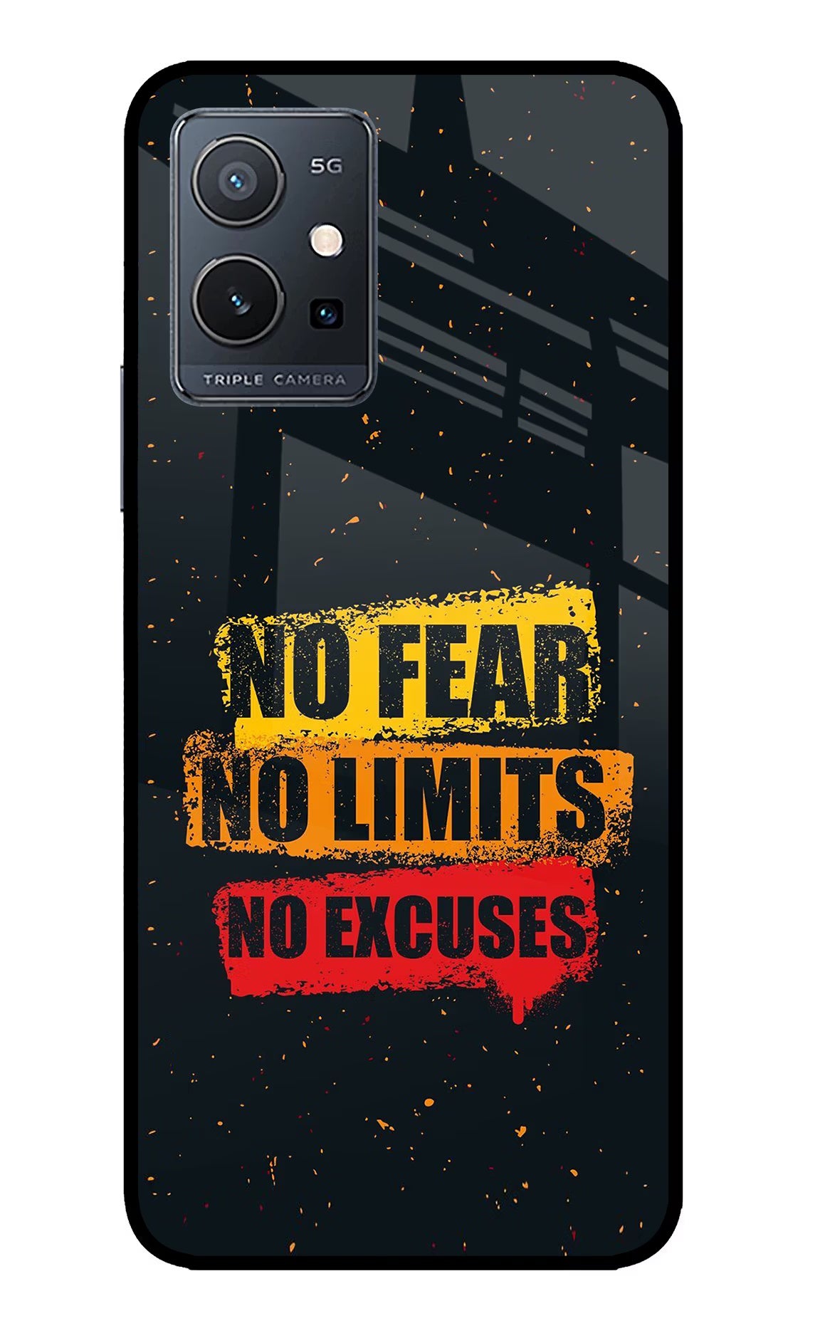 No Fear No Limits No Excuse IQOO Z6 5G (not 44W) Glass Case - No Fear No Limits No Excuse IQOO Z6 5G (not 44W) Glass Case No Fear No Limits No Excuse IQOO Z6 5G (not 44W) Glass Case
