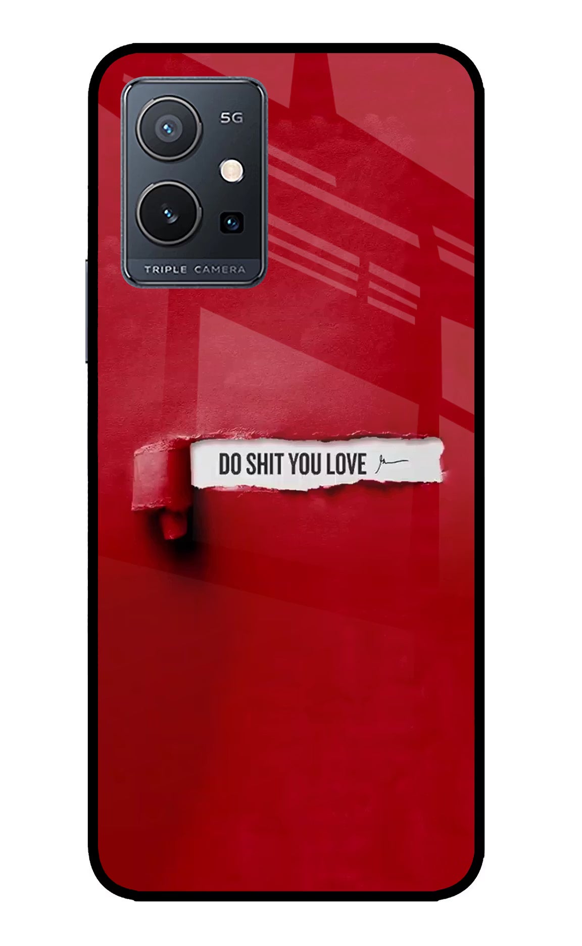 Do Shit You Love IQOO Z6 5G (not 44W) Glass Case - Do Shit You Love IQOO Z6 5G (not 44W) Glass Case Do Shit You Love IQOO Z6 5G (not 44W) Glass Case