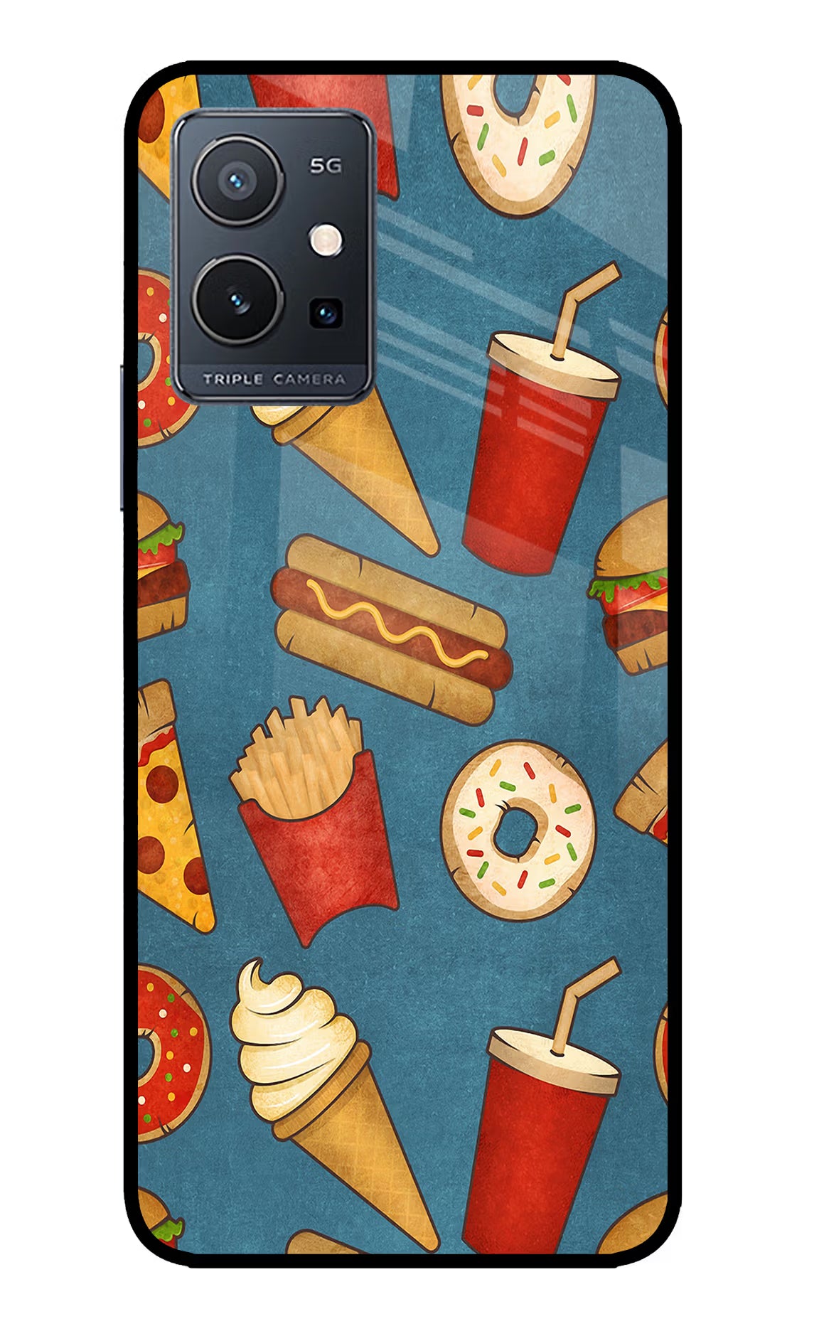 Foodie IQOO Z6 5G (not 44W) Glass Case - Foodie IQOO Z6 5G (not 44W) Glass Case Foodie IQOO Z6 5G (not 44W) Glass Case