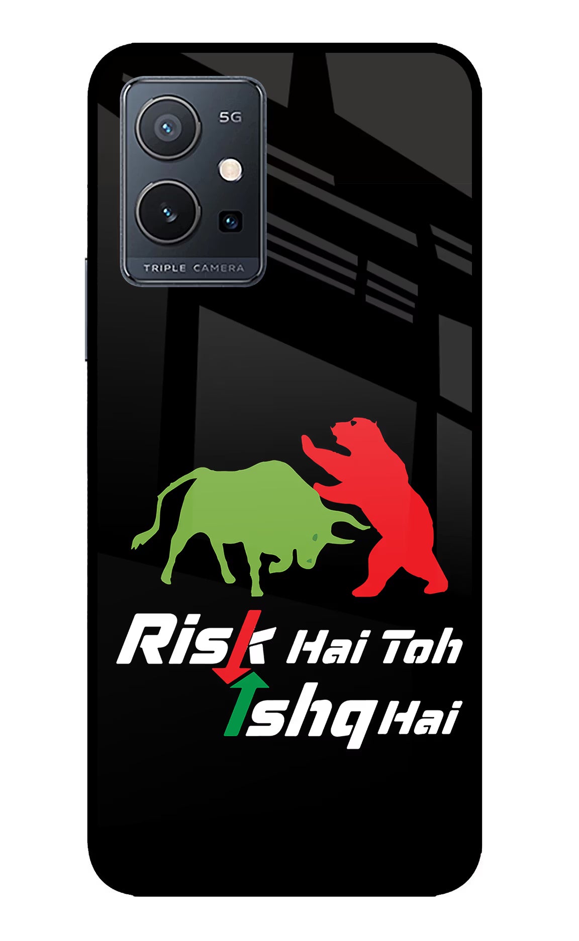 Risk Hai Toh Ishq Hai IQOO Z6 5G (not 44W) Glass Case - Risk Hai Toh Ishq Hai IQOO Z6 5G (not 44W) Glass Case Risk Hai Toh Ishq Hai IQOO Z6 5G (not 44W) Glass Case