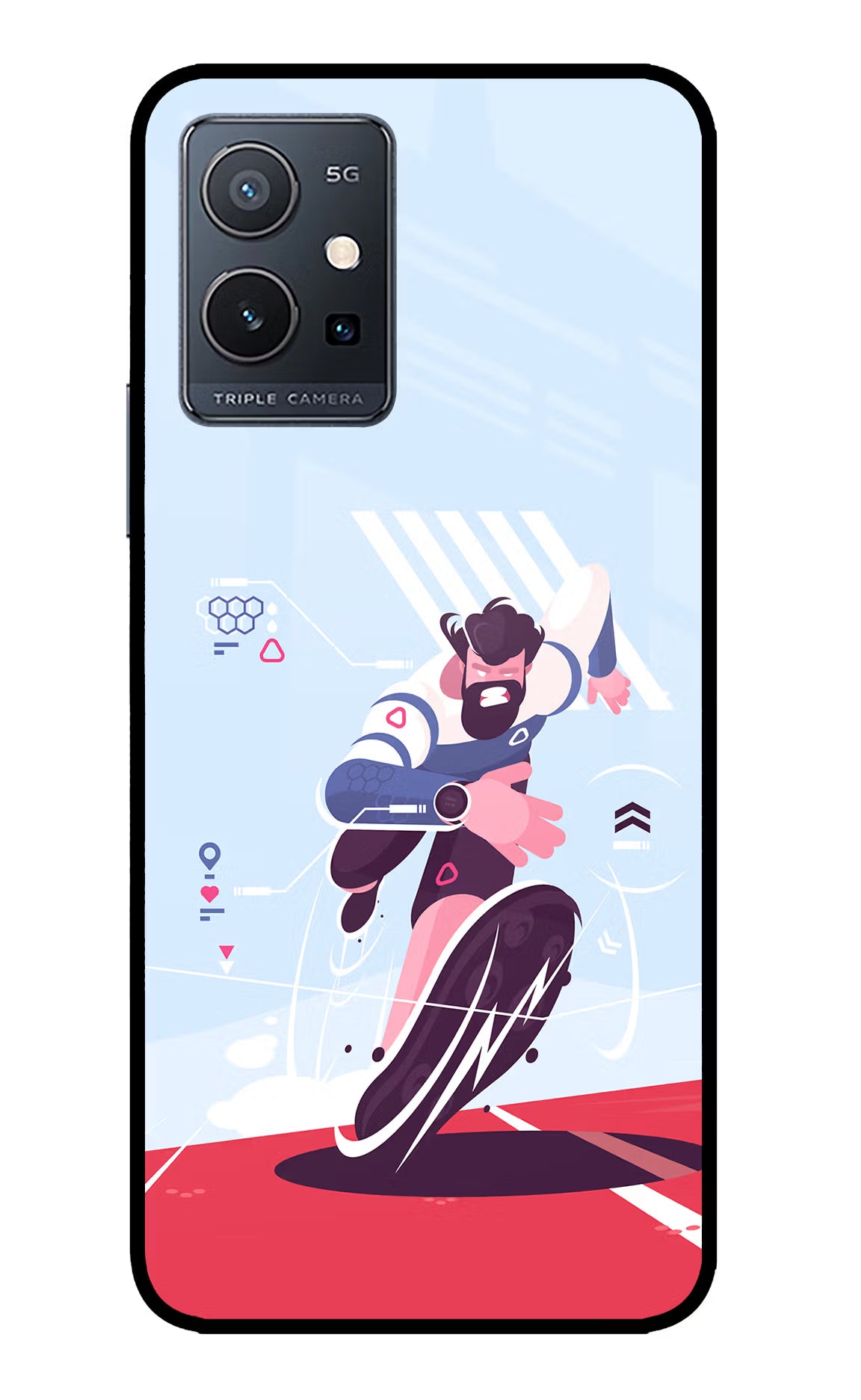 Run Pro IQOO Z6 5G (not 44W) Glass Case - Run Pro IQOO Z6 5G (not 44W) Glass Case Run Pro IQOO Z6 5G (not 44W) Glass Case