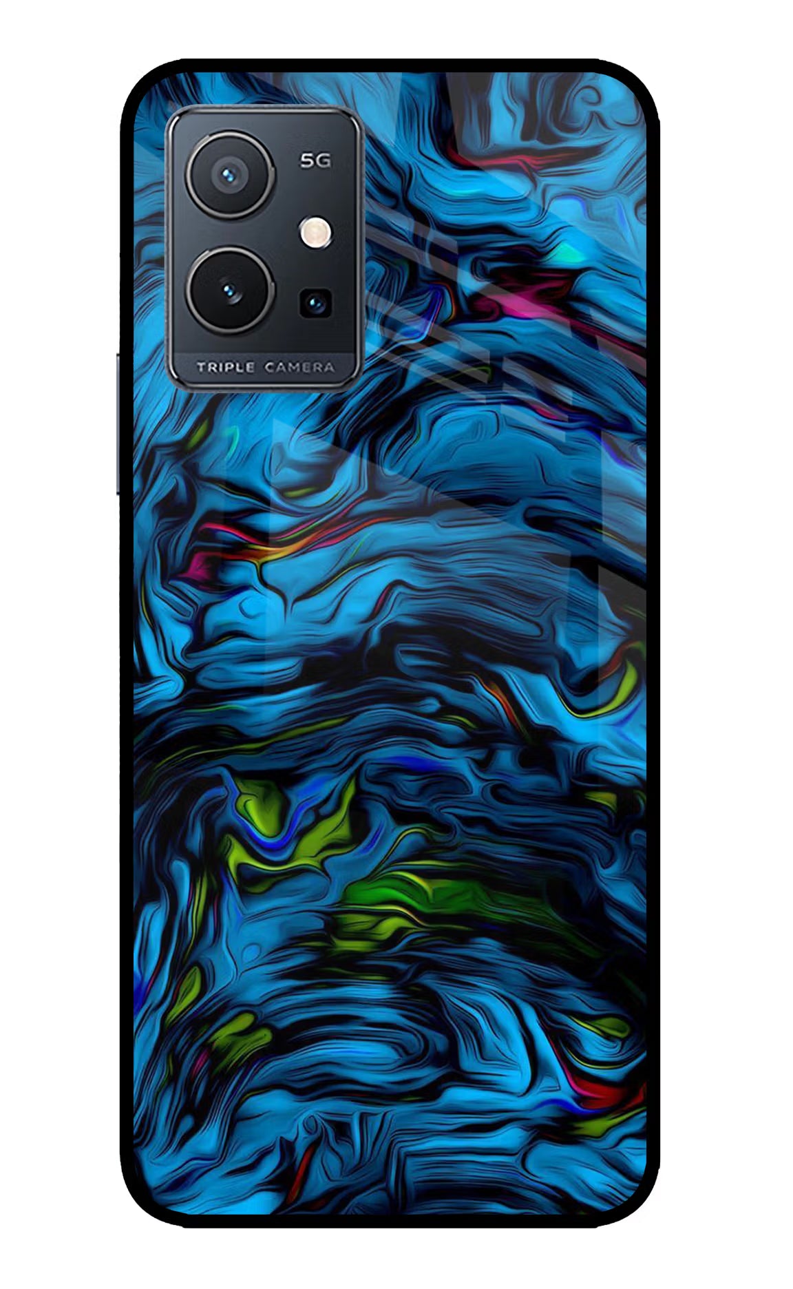 Dark Blue Abstract IQOO Z6 5G (not 44W) Glass Case - Dark Blue Abstract IQOO Z6 5G (not 44W) Glass Case Dark Blue Abstract IQOO Z6 5G (not 44W) Glass Case