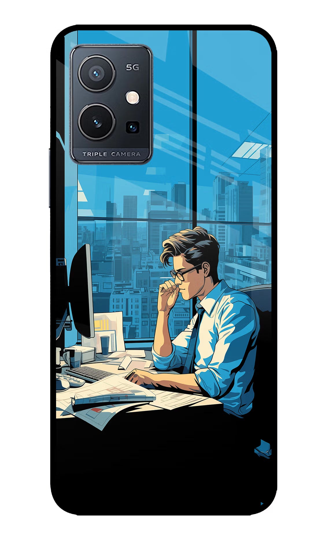 Focused Hustler (AI Generated) IQOO Z6 5G (not 44W) Glass Case - Focused Hustler (AI Generated) IQOO Z6 5G (not 44W) Glass Case Focused Hustler (AI Generated) IQOO Z6 5G (not 44W) Glass Case