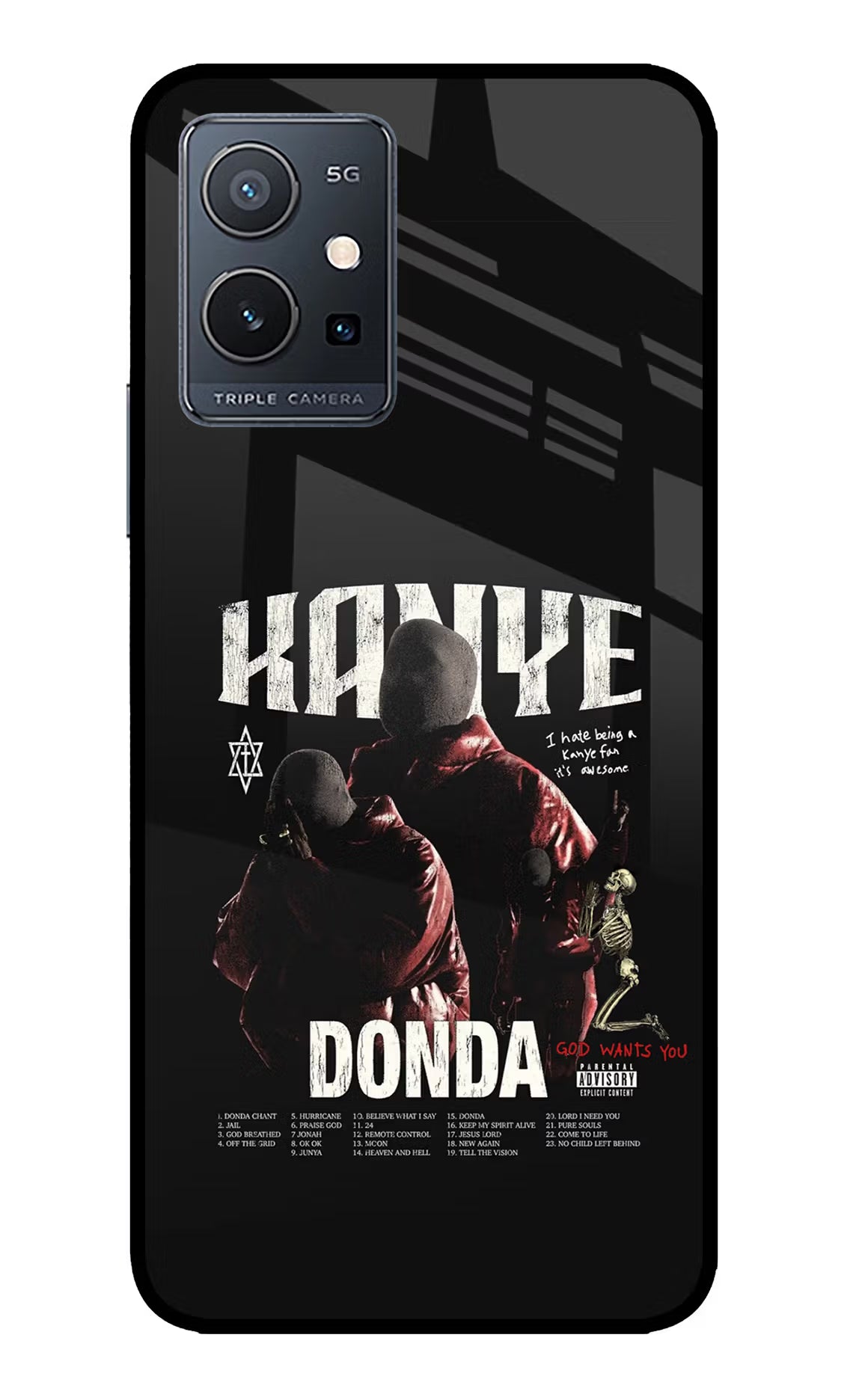 Donda Kanye West IQOO Z6 5G (not 44W) Glass Case - Donda Kanye West IQOO Z6 5G (not 44W) Glass Case Donda Kanye West IQOO Z6 5G (not 44W) Glass Case