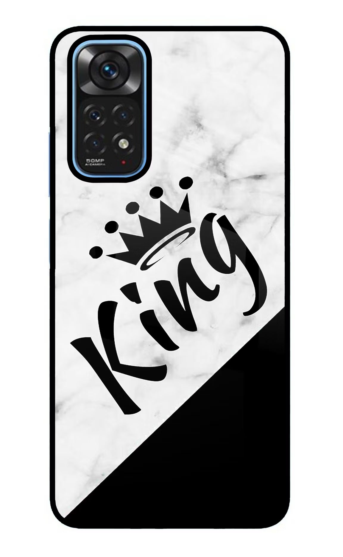 King Redmi Note 11/11S Glass Case - King Redmi Note 11/11S Glass Case King Redmi Note 11/11S Glass Case