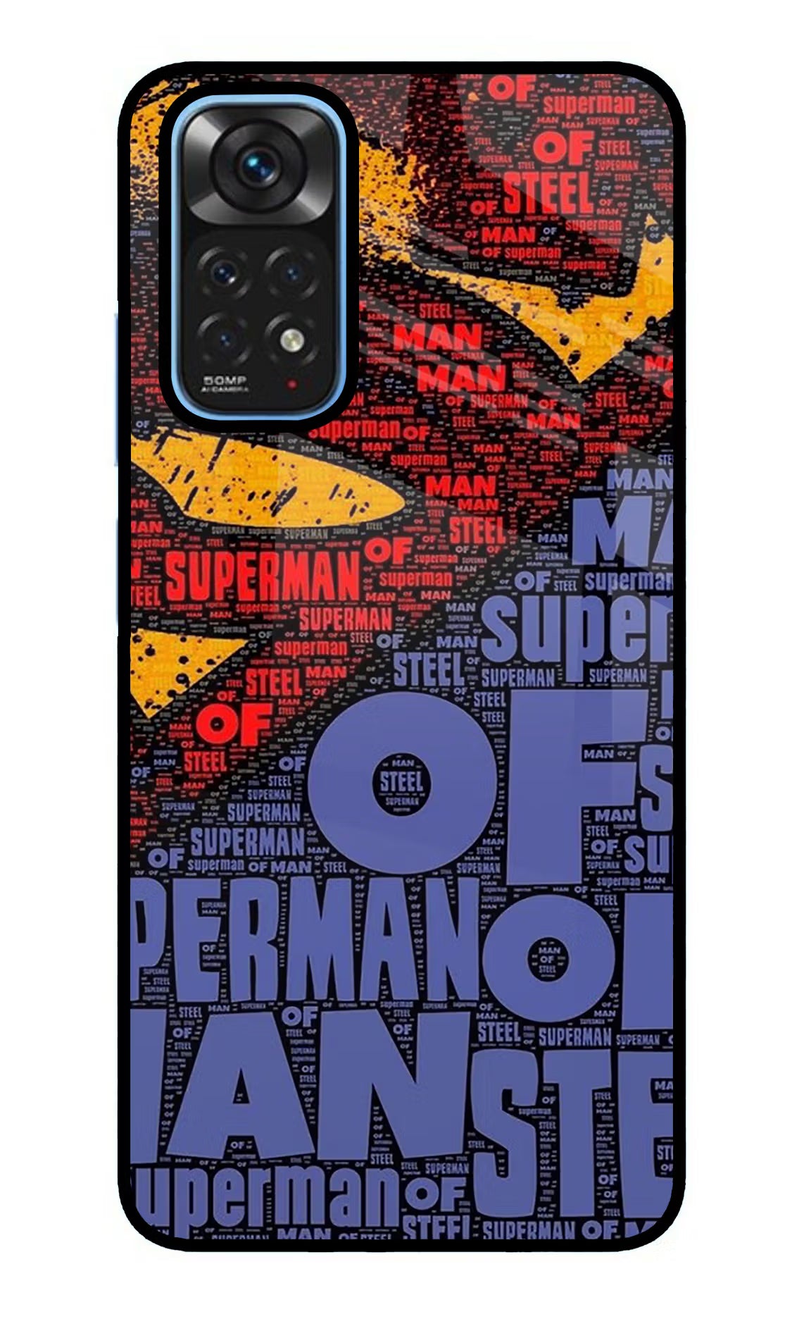 Superman Redmi Note 11/11S Glass Case - Superman Redmi Note 11/11S Glass Case Superman Redmi Note 11/11S Glass Case