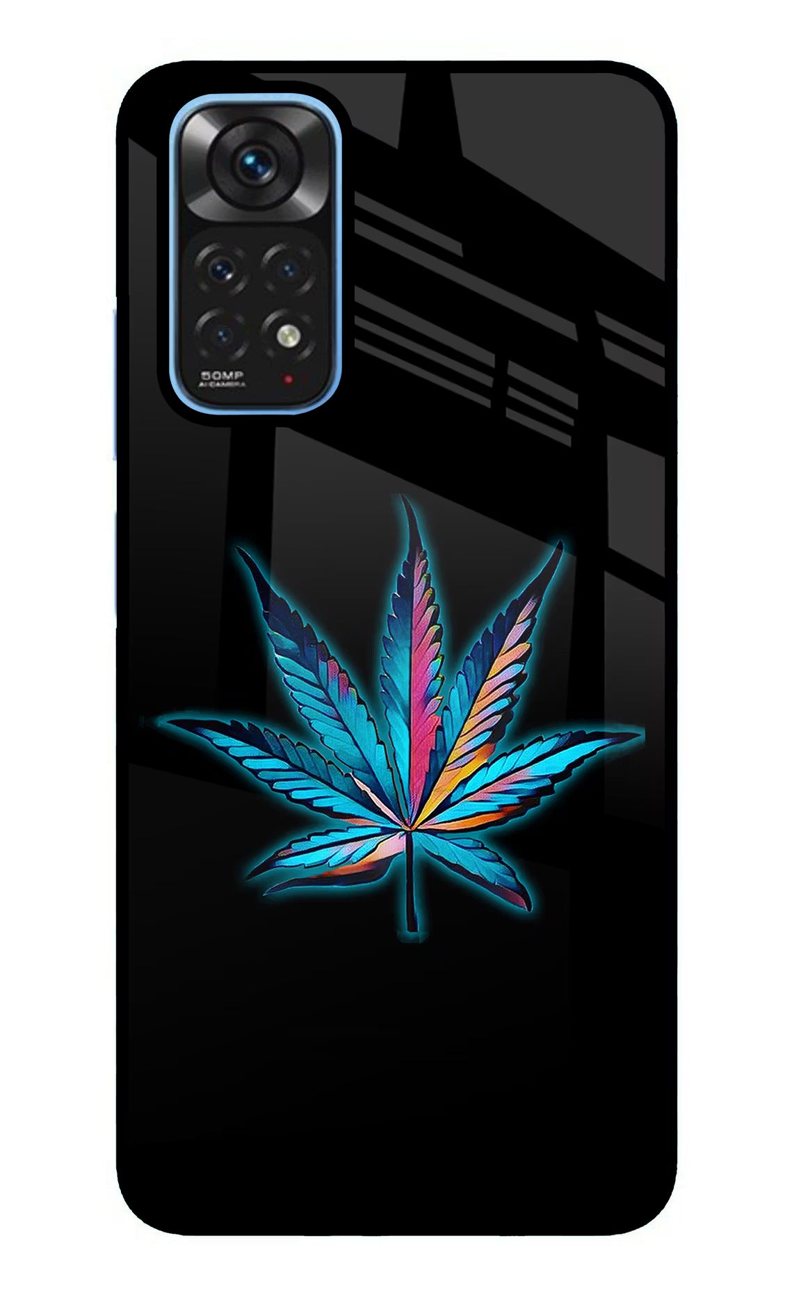 Weed Redmi Note 11/11S Back Cover - Weed Redmi Note 11/11S Glass Case Back Cover by Casekaro Weed Redmi Note 11/11S Glass Case Back Cover by Casekaro