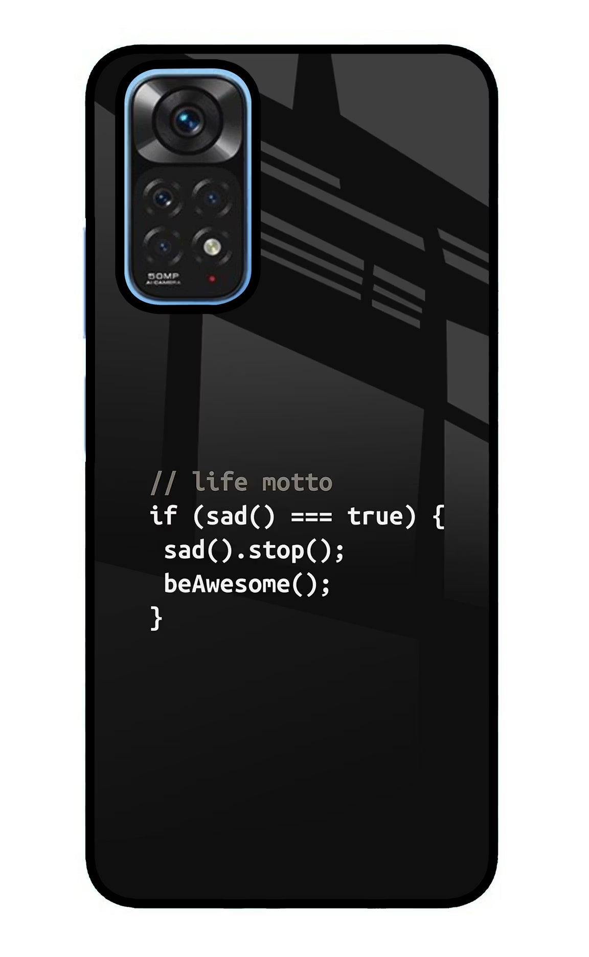 Life Motto Code Redmi Note 11/11S Glass Case - Life Motto Code Redmi Note 11/11S Glass Case Life Motto Code Redmi Note 11/11S Glass Case