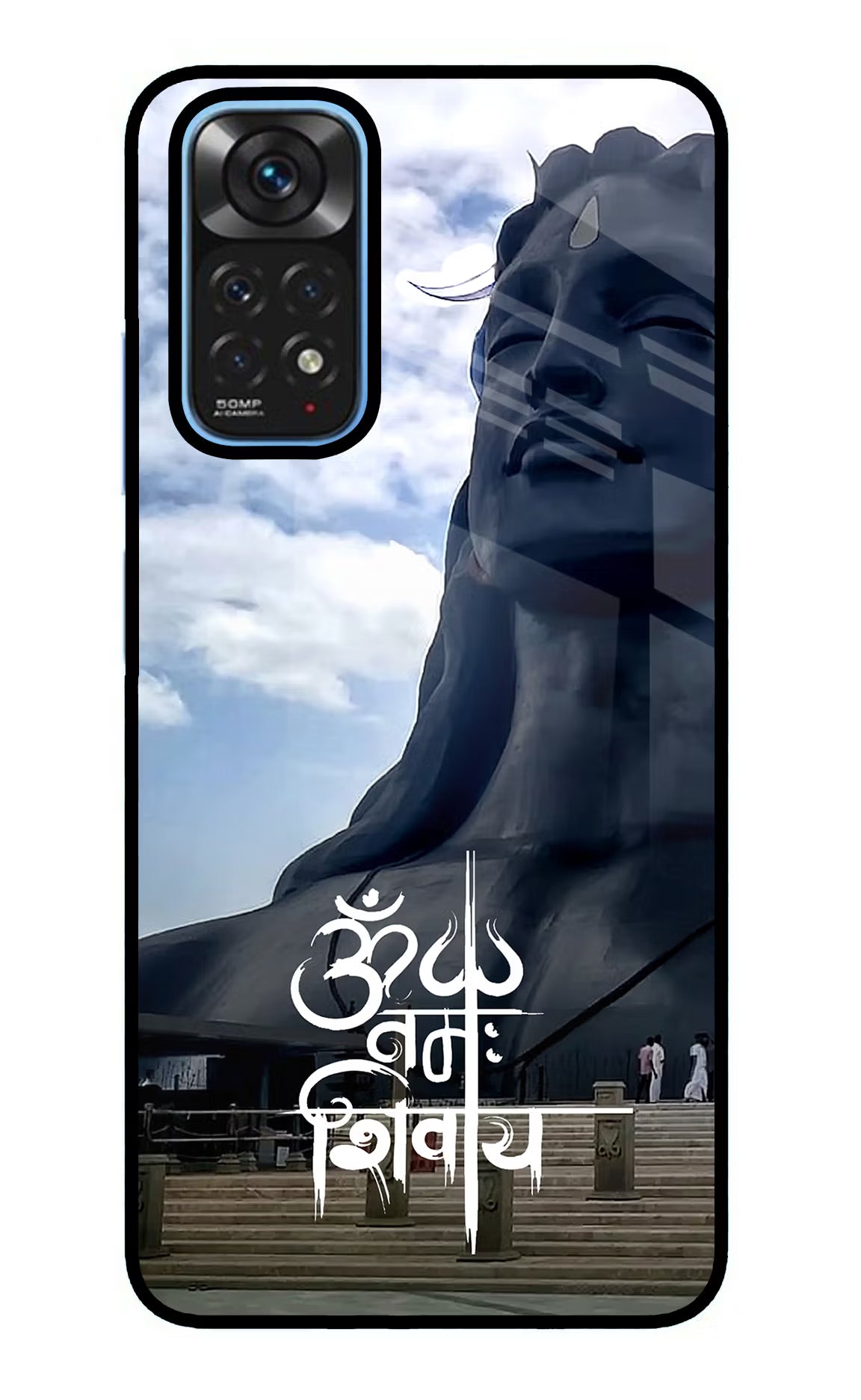 Om Namah Shivay Redmi Note 11/11S Back Cover - Om Namah Shivay Redmi Note 11/11S Glass Case Back Cover by Casekaro Om Namah Shivay Redmi Note 11/11S Glass Case Back Cover by Casekaro