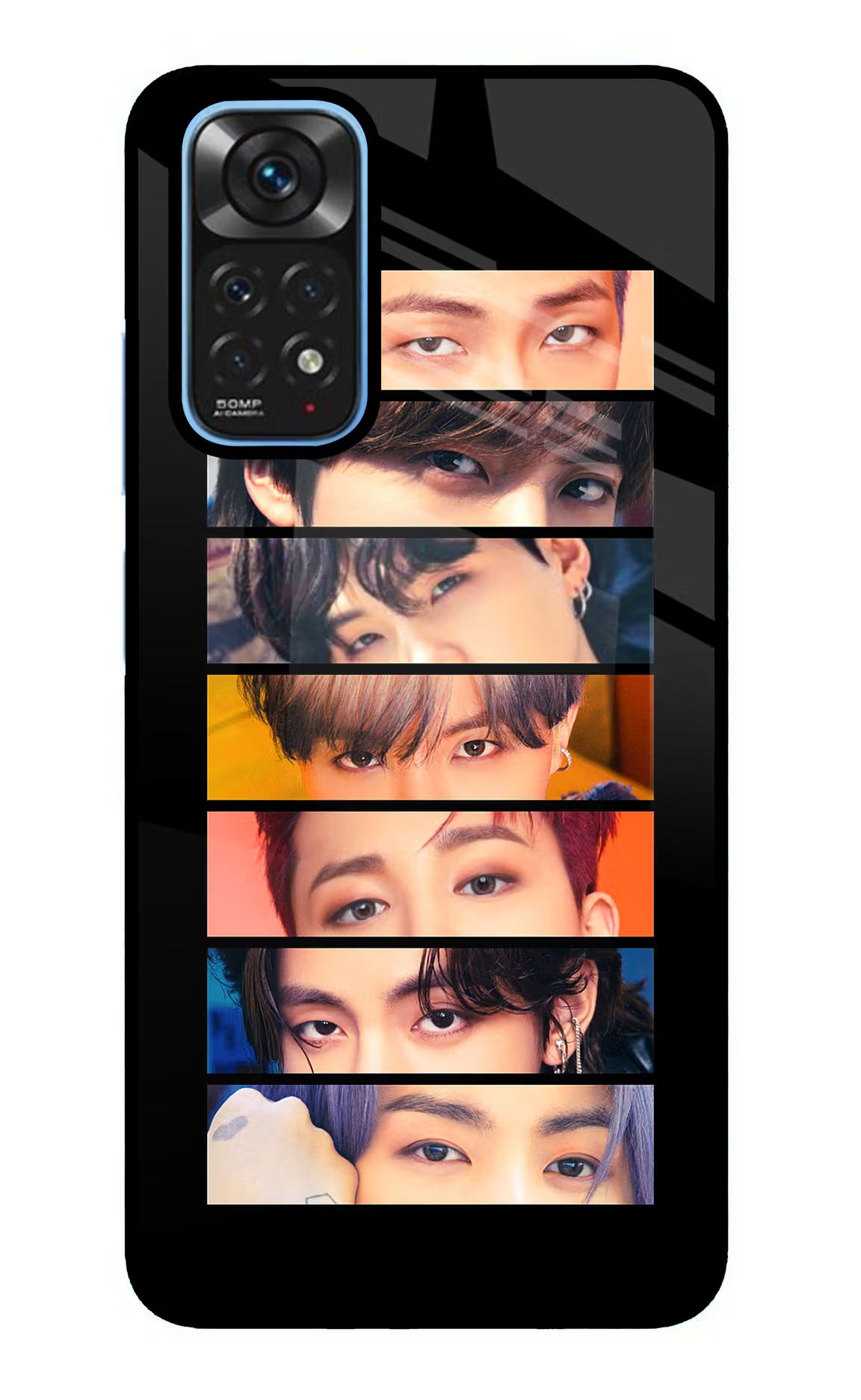 BTS Eyes Redmi Note 11/11S Glass Case - BTS Eyes Redmi Note 11/11S Glass Case BTS Eyes Redmi Note 11/11S Glass Case