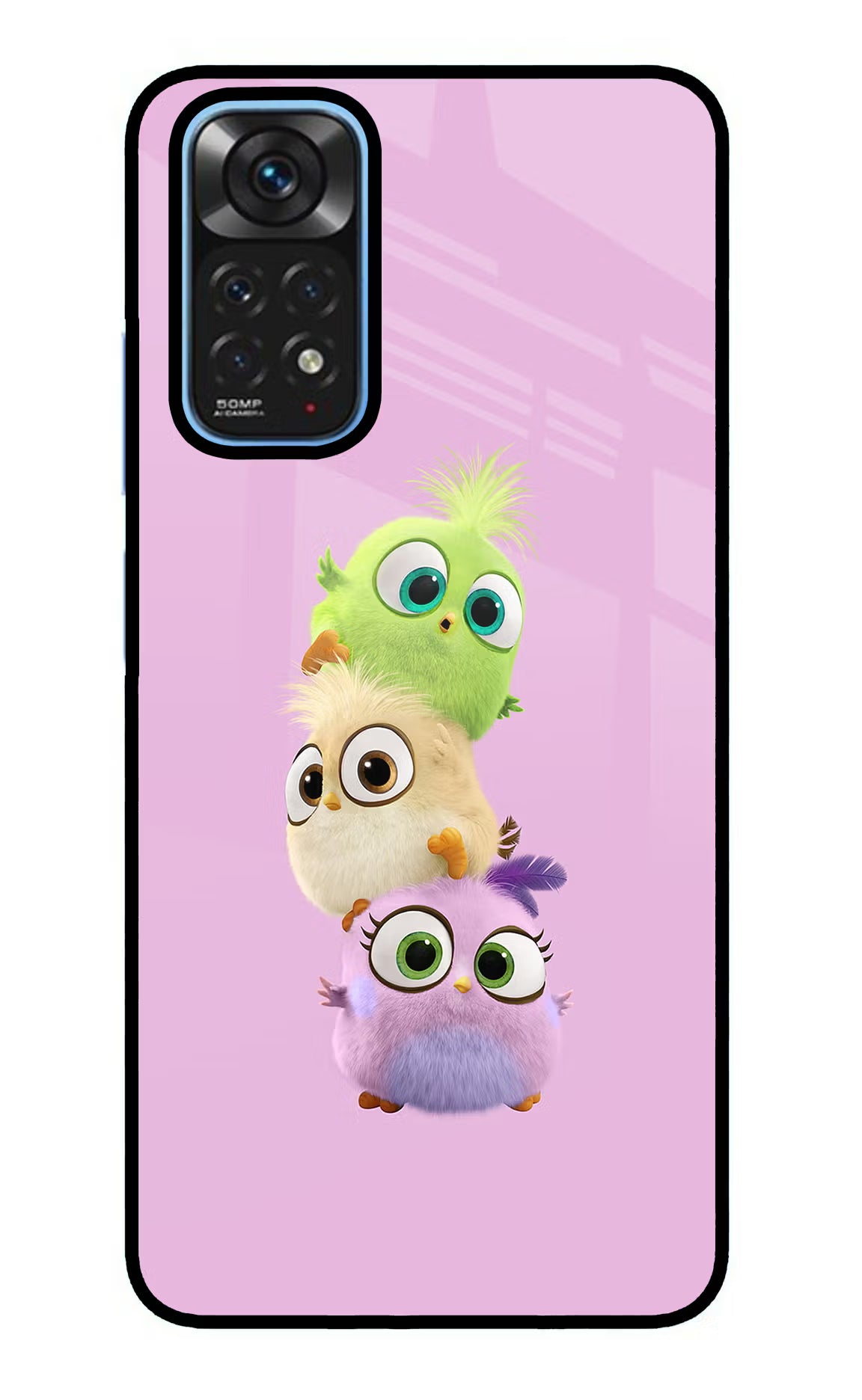 Cute Little Birds Redmi Note 11/11S Glass Case - Cute Little Birds Redmi Note 11/11S Glass Case Cute Little Birds Redmi Note 11/11S Glass Case