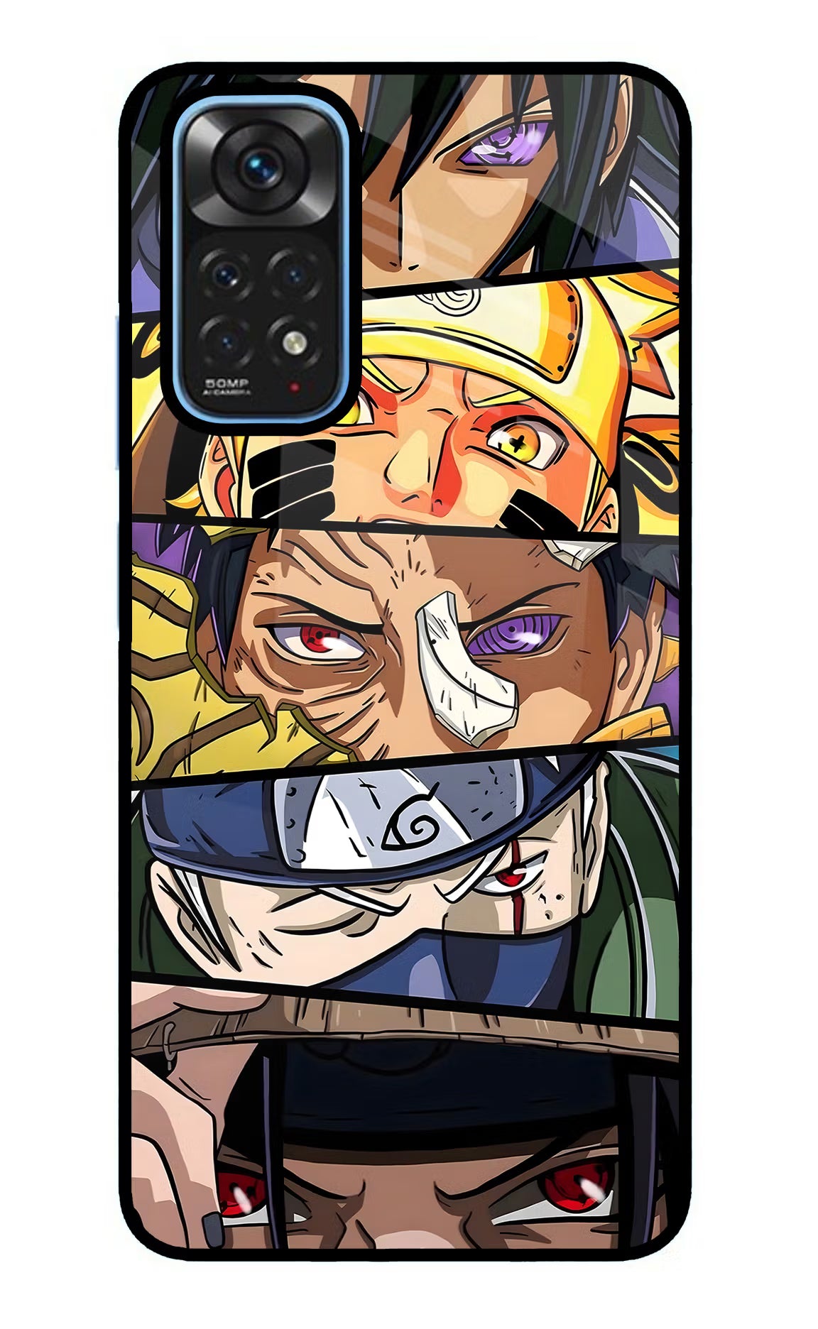 Naruto Character Redmi Note 11/11S Glass Case - Naruto Character Redmi Note 11/11S Glass Case Naruto Character Redmi Note 11/11S Glass Case