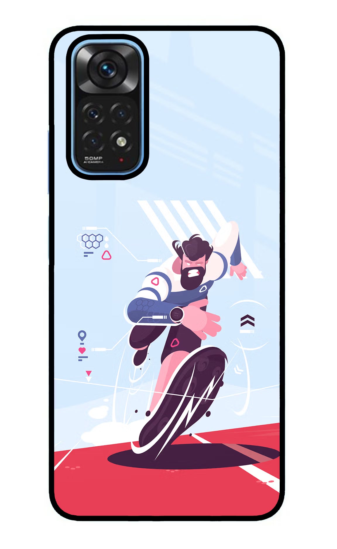 Run Pro Redmi Note 11/11S Glass Case - Run Pro Redmi Note 11/11S Glass Case Run Pro Redmi Note 11/11S Glass Case