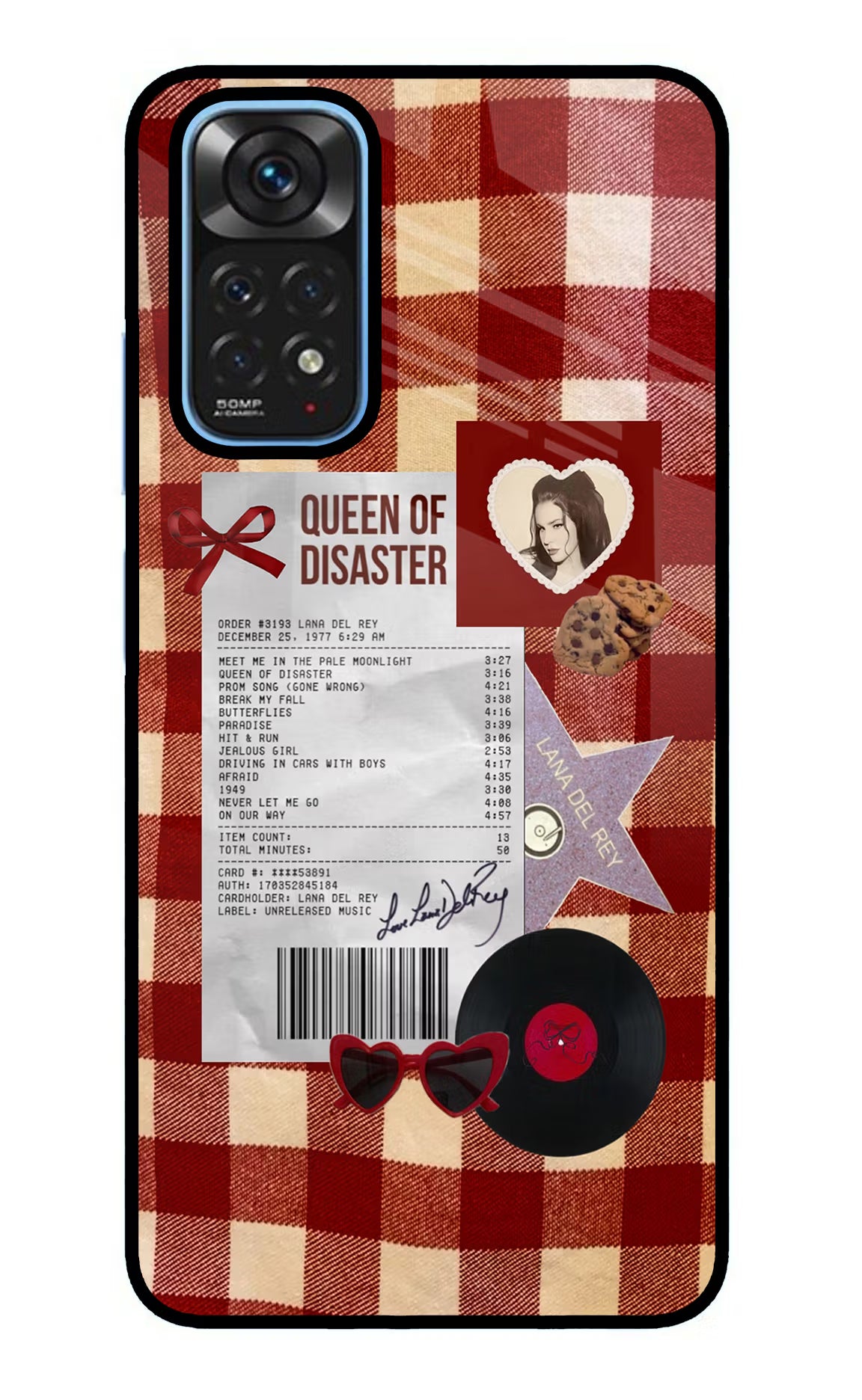 Queen of Disaster Redmi Note 11/11S Glass Case - Queen of Disaster Redmi Note 11/11S Glass Case Queen of Disaster Redmi Note 11/11S Glass Case