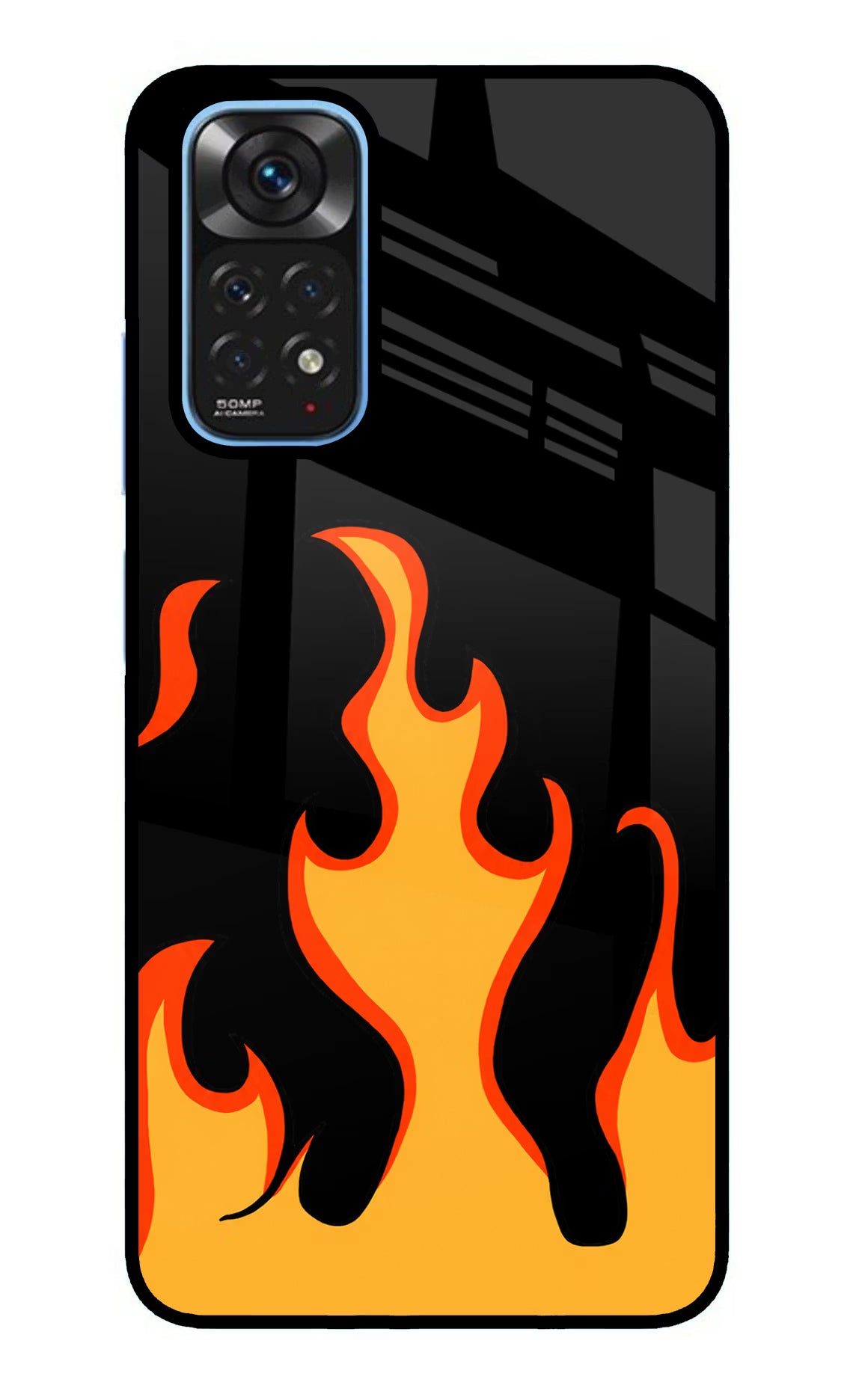 Fired Up – Black Redmi Note 11/11S Glass Case - Fired Up – Black Redmi Note 11/11S Glass Case Fired Up – Black Redmi Note 11/11S Glass Case