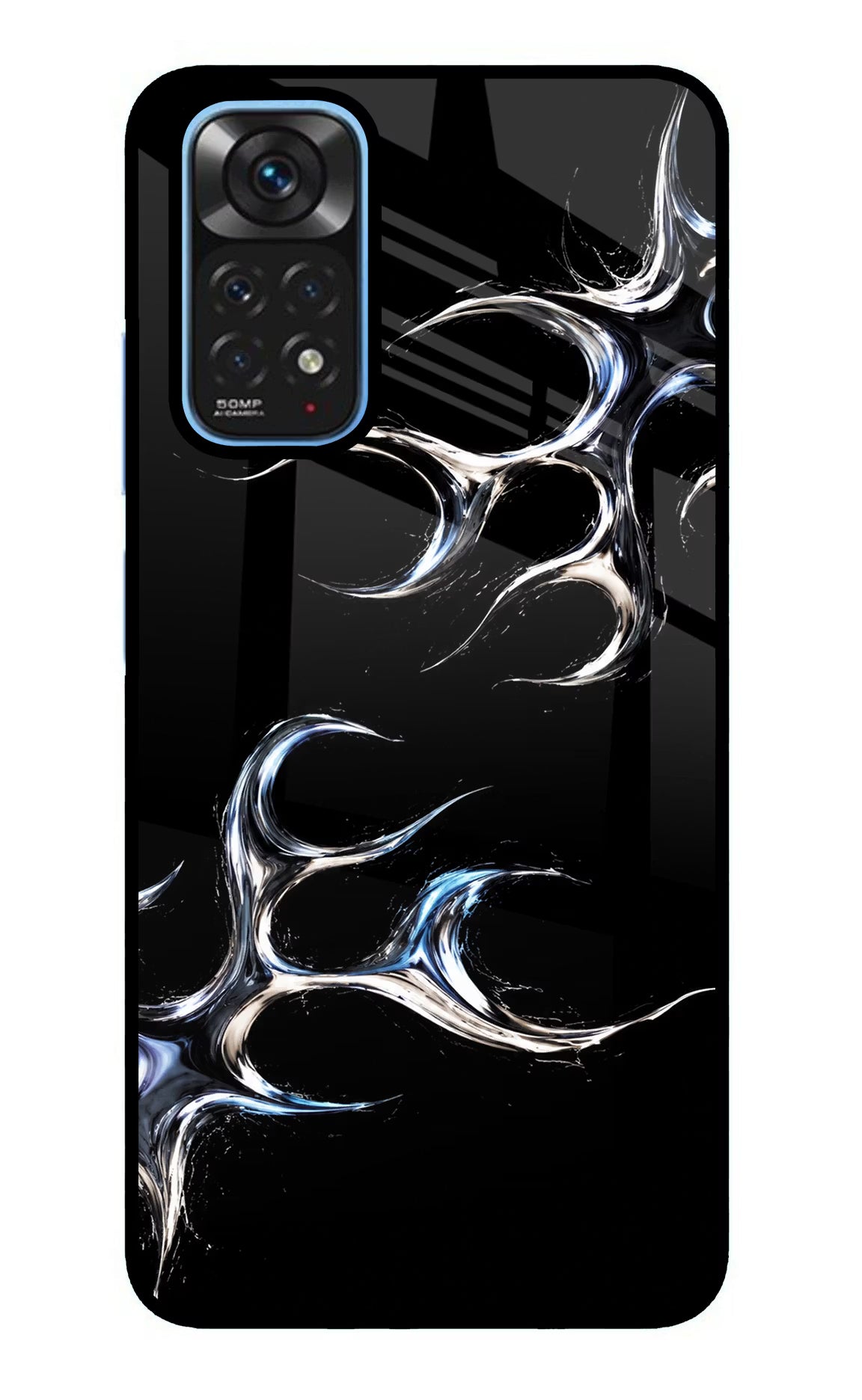 Chrome Tribal Redmi Note 11/11S Glass Case - Chrome Tribal Redmi Note 11/11S Glass Case Chrome Tribal Redmi Note 11/11S Glass Case