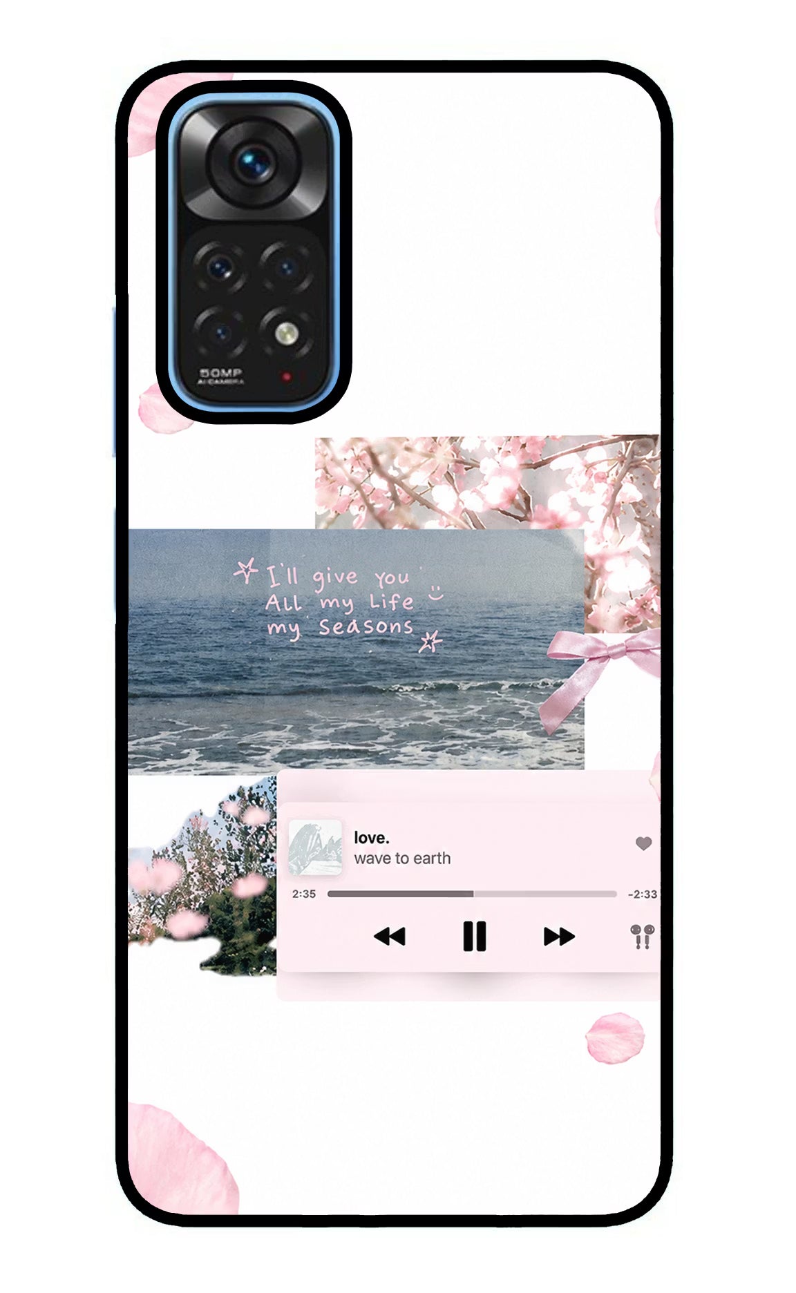 Wave to earth Redmi Note 11/11S Glass Case - Wave to earth Redmi Note 11/11S Glass Case Wave to earth Redmi Note 11/11S Glass Case