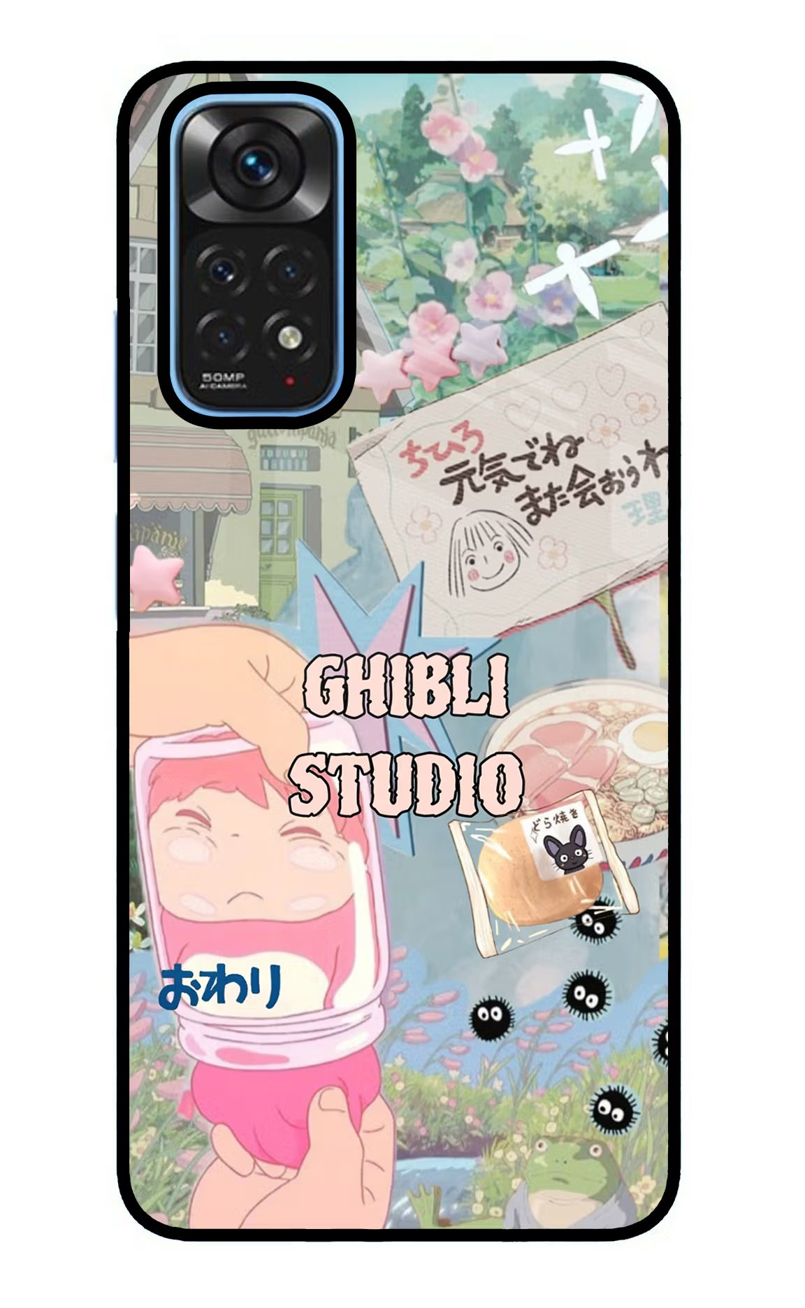 Studio Ghibli Redmi Note 11/11S Glass Case - Studio Ghibli Redmi Note 11/11S Glass Case Studio Ghibli Redmi Note 11/11S Glass Case