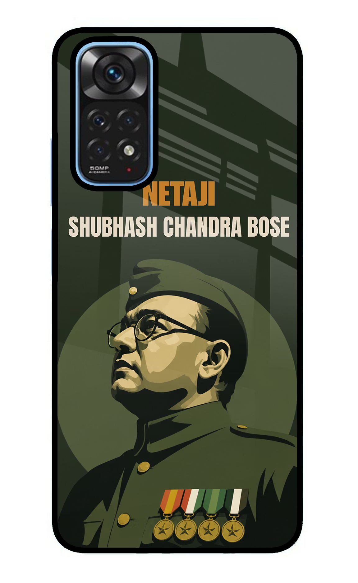 Netaji Legacy Redmi Note 11/11S Glass Case - Netaji Legacy Redmi Note 11/11S Glass Case Netaji Legacy Redmi Note 11/11S Glass Case