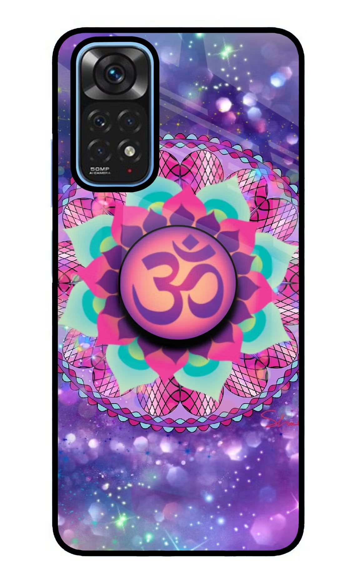Om Purple Redmi Note 11/11S Glass Case - Om Purple Redmi Note 11/11S Glass Case Om Purple Redmi Note 11/11S Glass Case