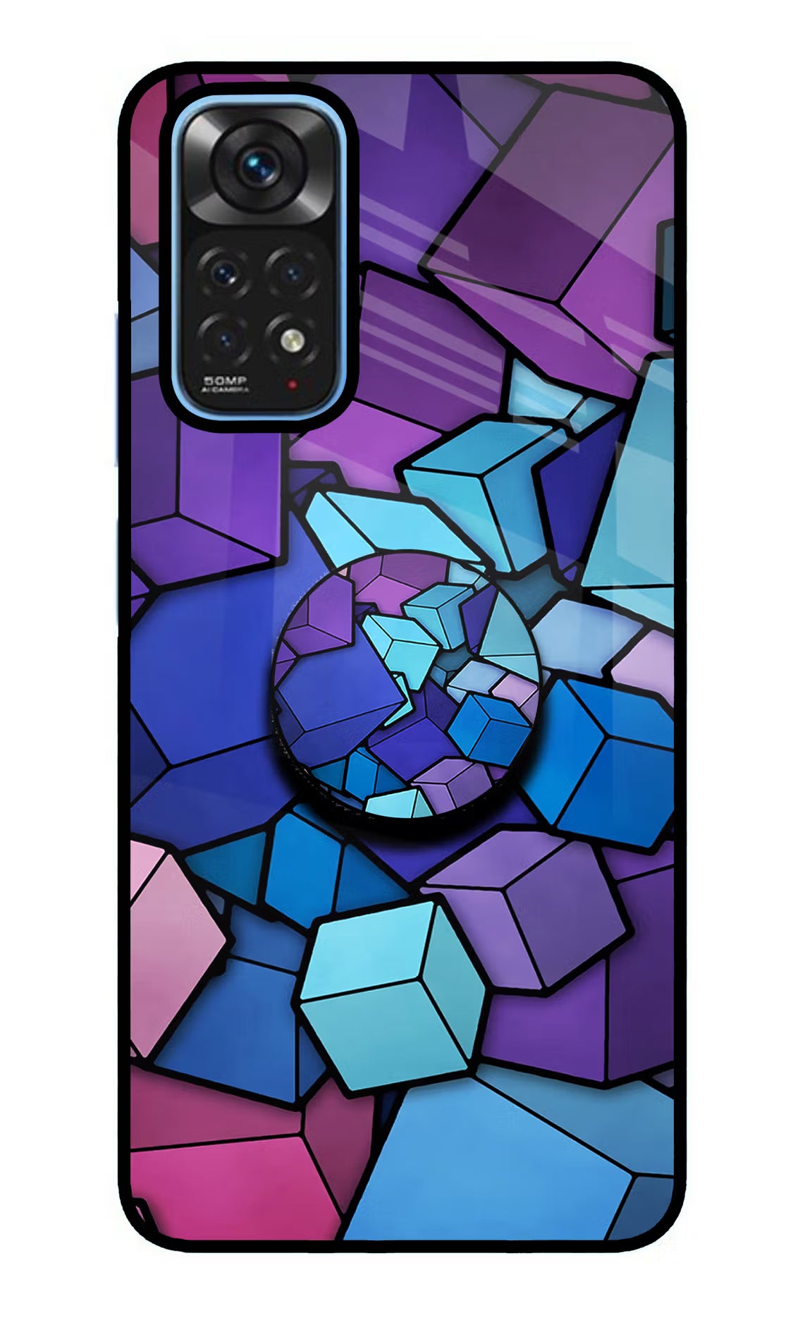 Cubic Abstract Redmi Note 11/11S Pop Case - Cubic Abstract Redmi Note 11/11S Pop Case by Casekaro Cubic Abstract Redmi Note 11/11S Pop Case by Casekaro