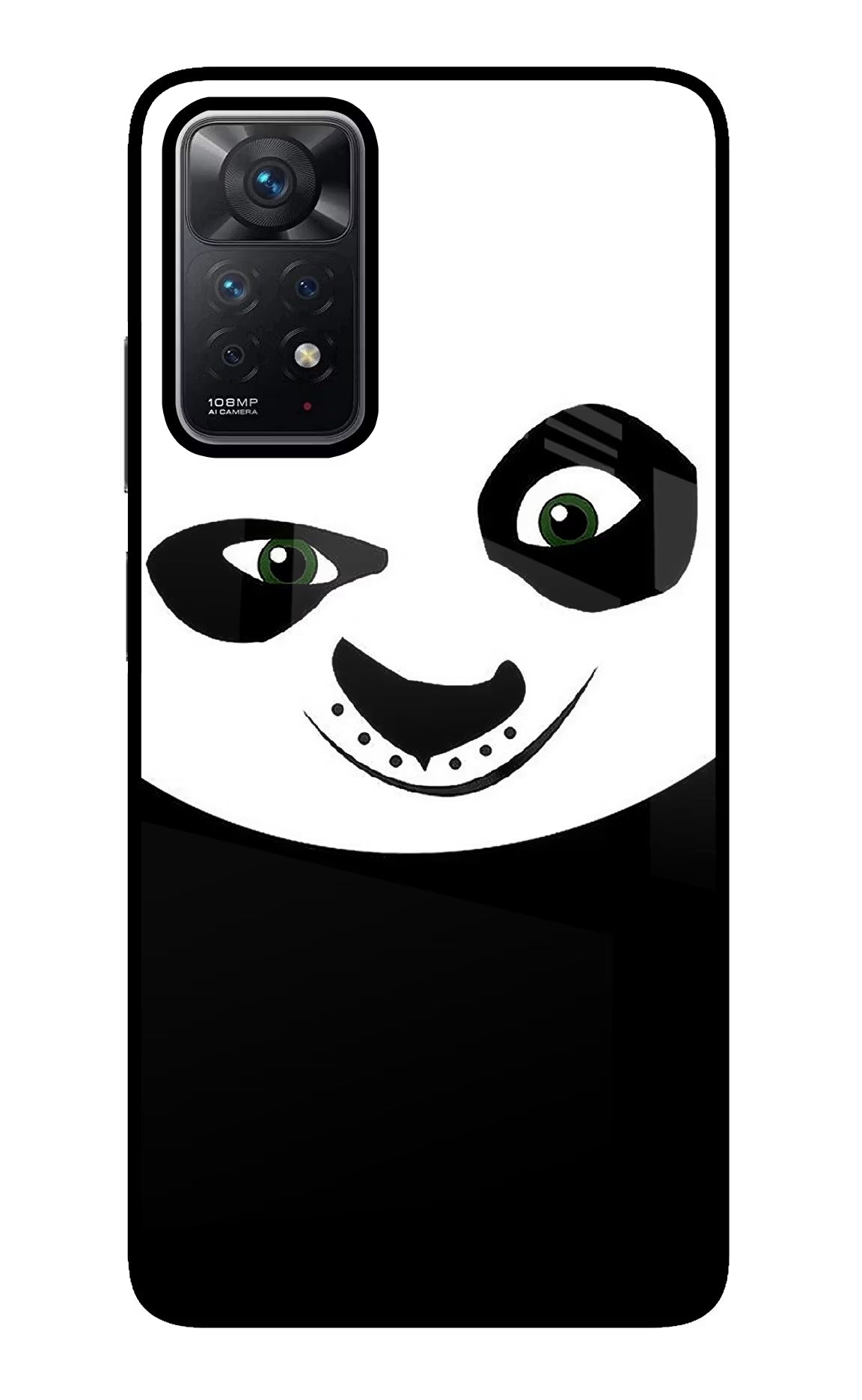 Panda Redmi Note 11 Pro Back Cover - Panda Redmi Note 11 Pro Glass Case Back Cover by Casekaro Panda Redmi Note 11 Pro Glass Case Back Cover by Casekaro