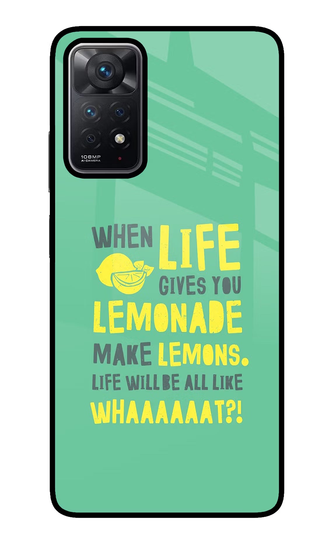 Quote Redmi Note 11 Pro Back Cover - Quote Redmi Note 11 Pro Glass Case Back Cover by Casekaro Quote Redmi Note 11 Pro Glass Case Back Cover by Casekaro