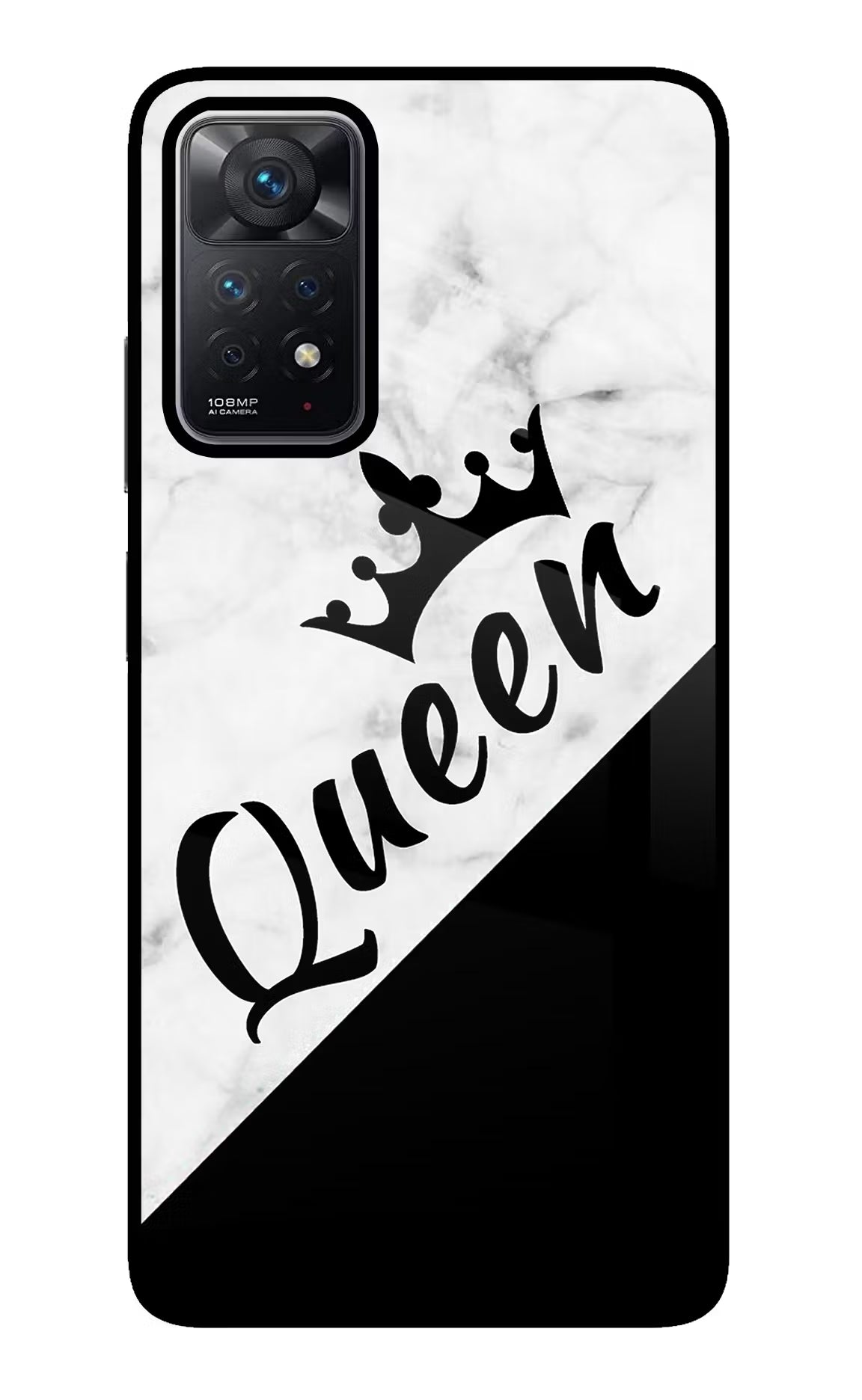 Queen Redmi Note 11 Pro Glass Case - Queen Redmi Note 11 Pro Glass Case Queen Redmi Note 11 Pro Glass Case