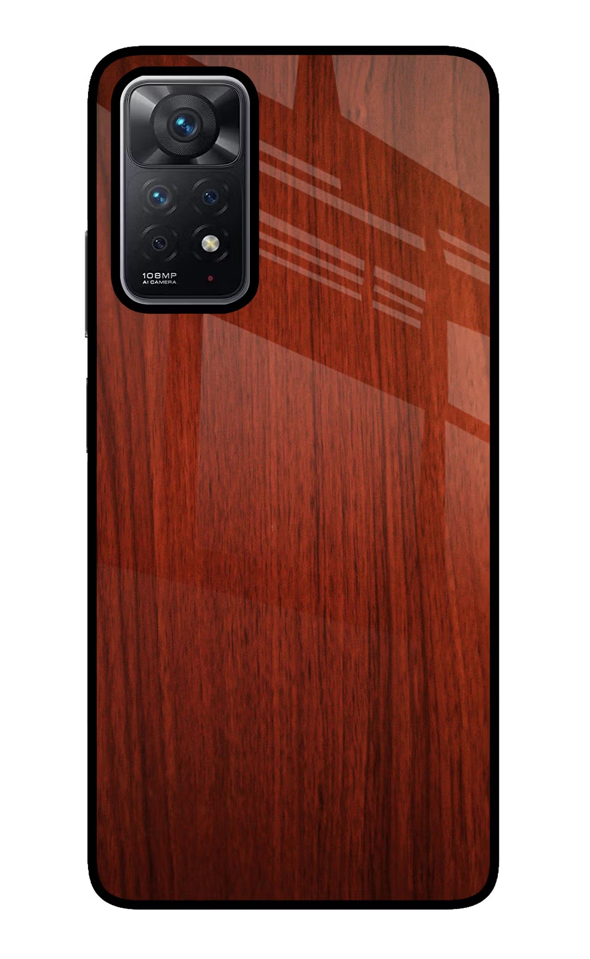 Wooden Plain Pattern Redmi Note 11 Pro Back Cover - Wooden Plain Pattern Redmi Note 11 Pro Glass Case Back Cover by Casekaro Wooden Plain Pattern Redmi Note 11 Pro Glass Case Back Cover by Casekaro