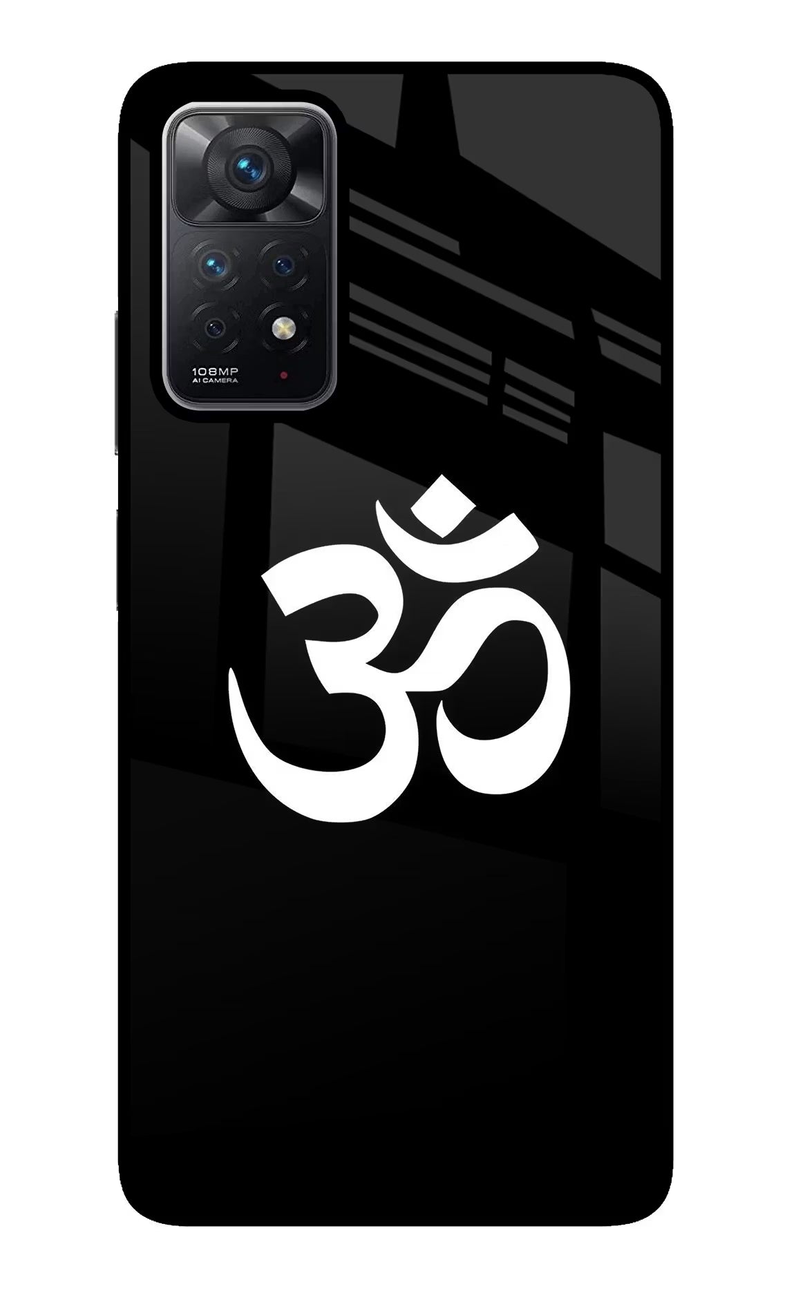 Om Redmi Note 11 Pro Back Cover - Om Redmi Note 11 Pro Glass Case Back Cover by Casekaro Om Redmi Note 11 Pro Glass Case Back Cover by Casekaro