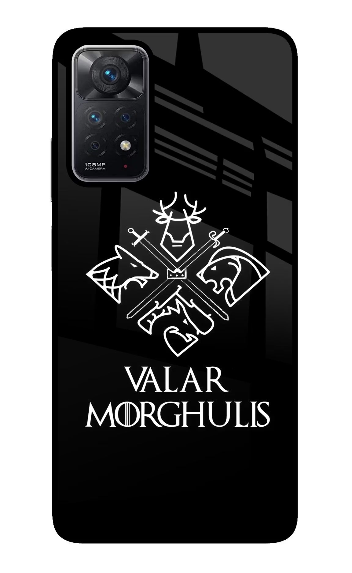 Valar Morghulis | Game Of Thrones Redmi Note 11 Pro Back Cover - Valar Morghulis | Game Of Thrones Redmi Note 11 Pro Glass Case Back Cover by Casekaro Valar Morghulis | Game Of Thrones Redmi Note 11 Pro Glass Case Back Cover by Casekaro