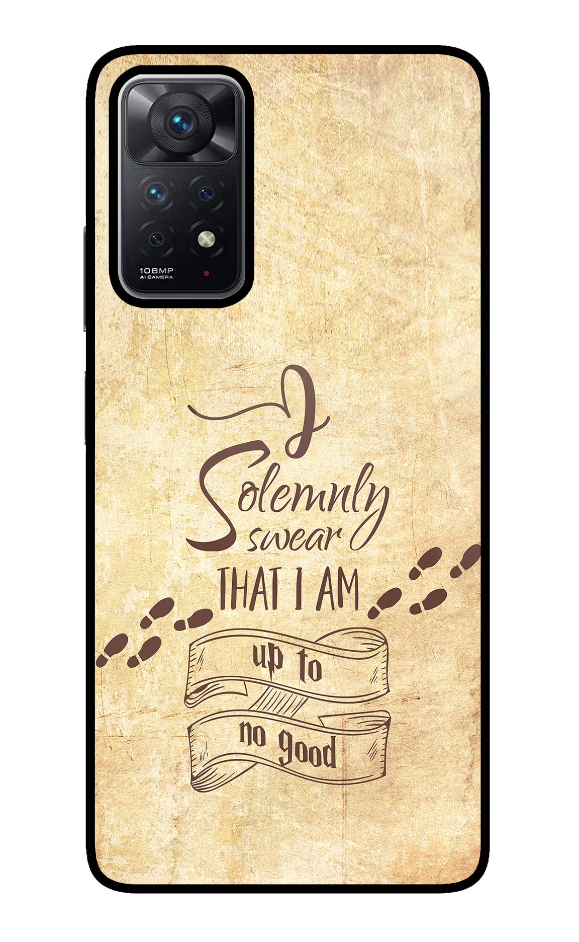 I Solemnly swear that i up to no good Redmi Note 11 Pro Back Cover - I Solemnly swear that i up to no good Redmi Note 11 Pro Glass Case Back Cover by Casekaro I Solemnly swear that i up to no good Redmi Note 11 Pro Glass Case Back Cover by Casekaro
