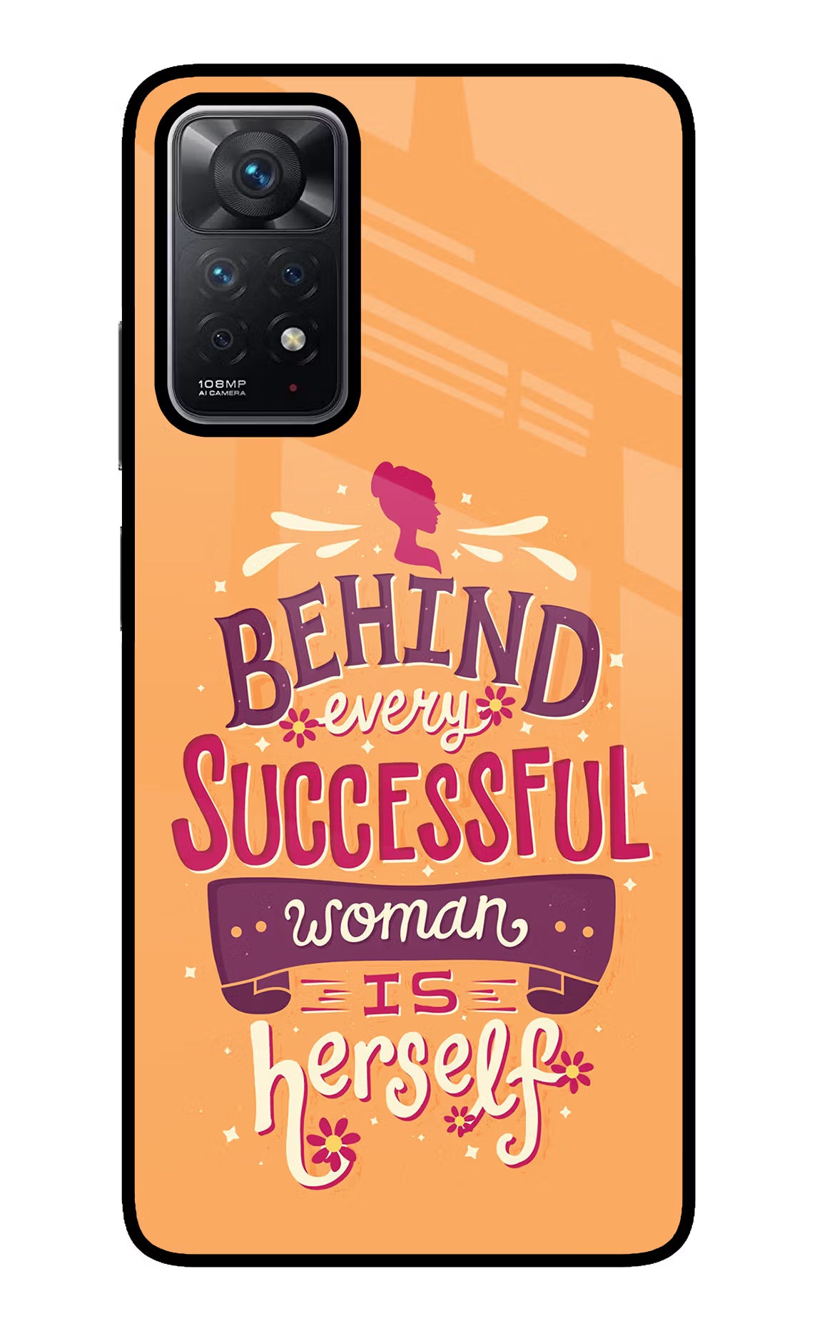 Behind Every Successful Woman There Is Herself Redmi Note 11 Pro Glass Case - Behind Every Successful Woman There Is Herself Redmi Note 11 Pro Glass Case Behind Every Successful Woman There Is Herself Redmi Note 11 Pro Glass Case