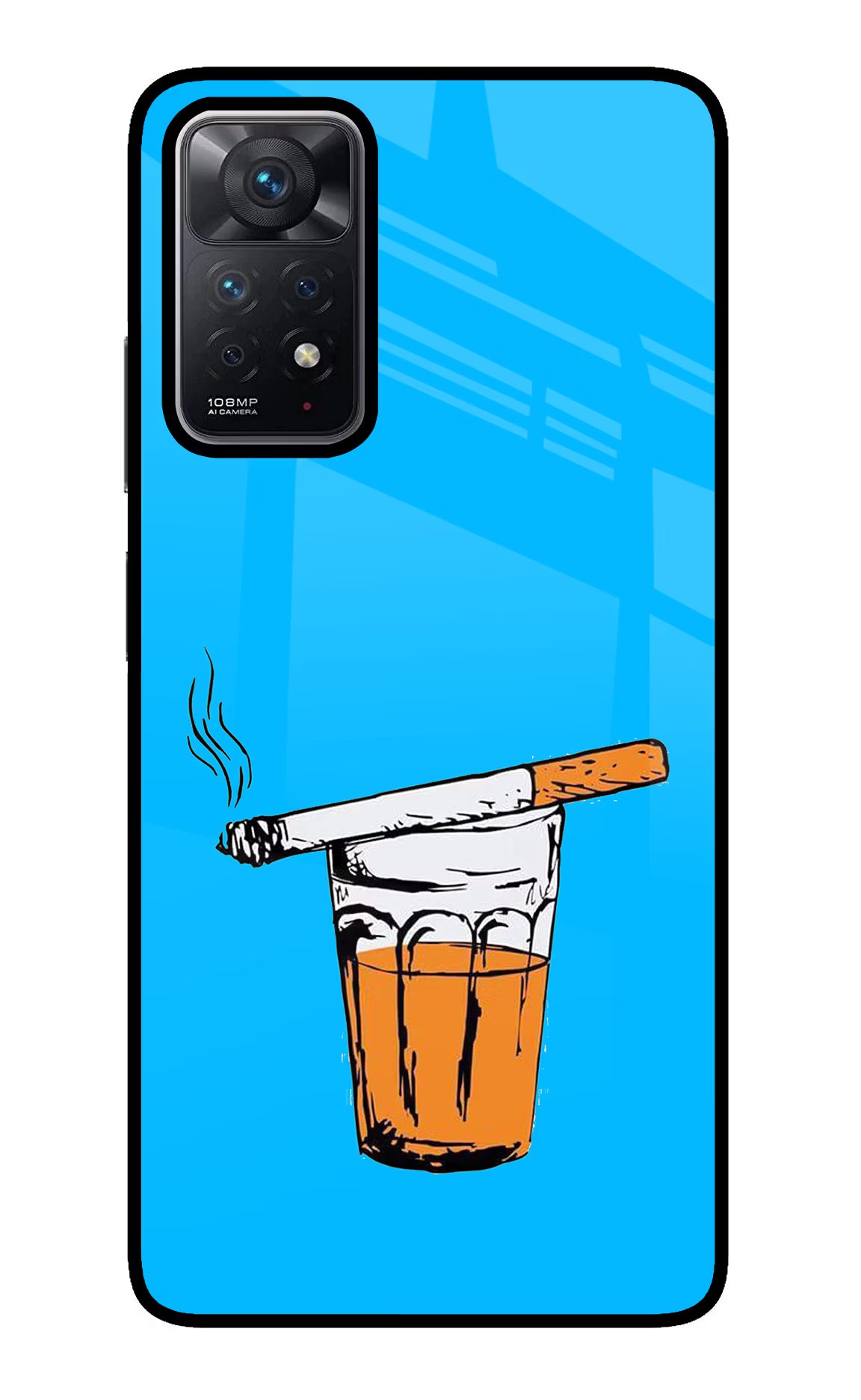 Chai Sutta Redmi Note 11 Pro Glass Case - Chai Sutta Redmi Note 11 Pro Glass Case Chai Sutta Redmi Note 11 Pro Glass Case