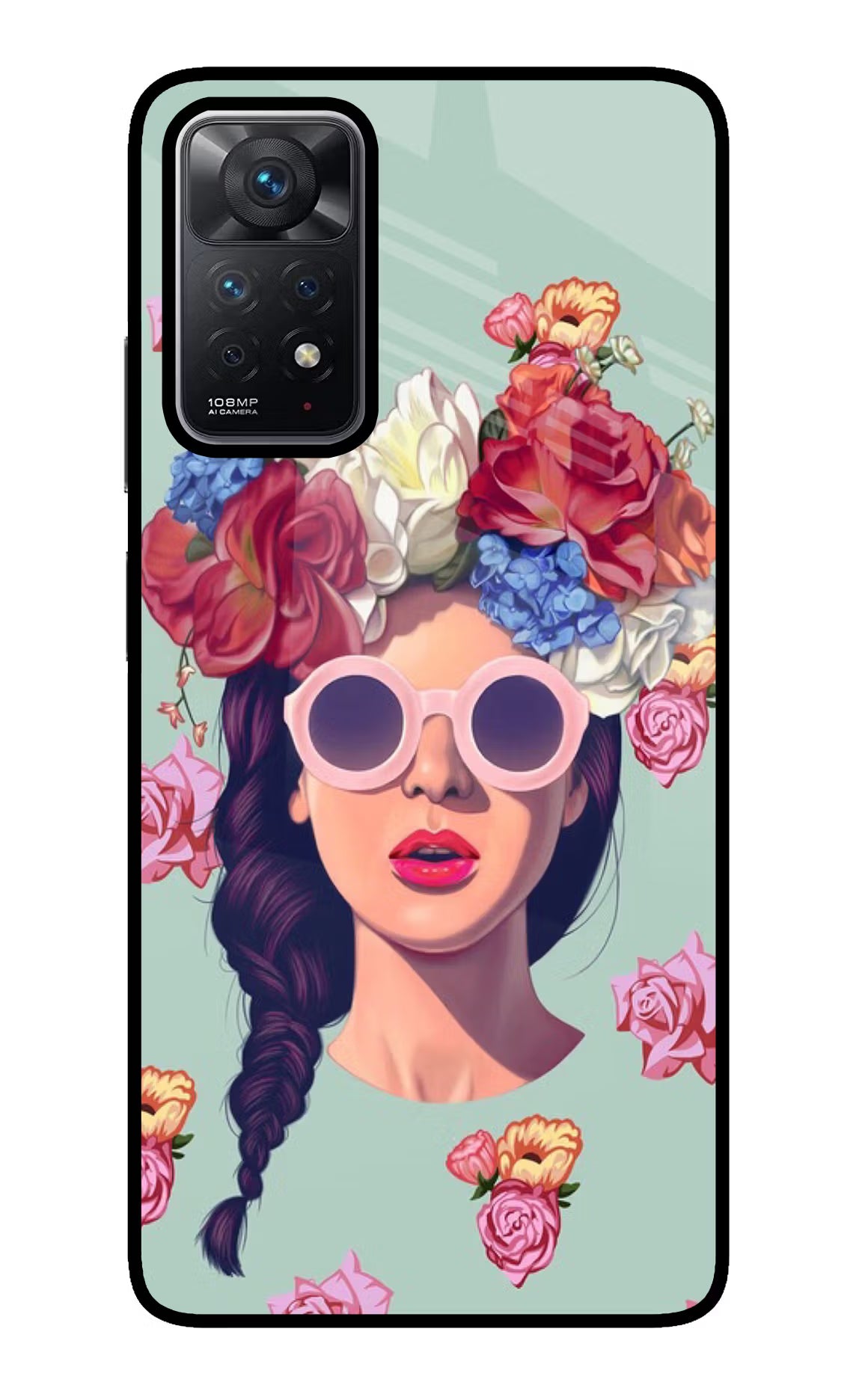 Pretty Girl Redmi Note 11 Pro Back Cover - Pretty Girl Redmi Note 11 Pro Glass Case Back Cover by Casekaro Pretty Girl Redmi Note 11 Pro Glass Case Back Cover by Casekaro