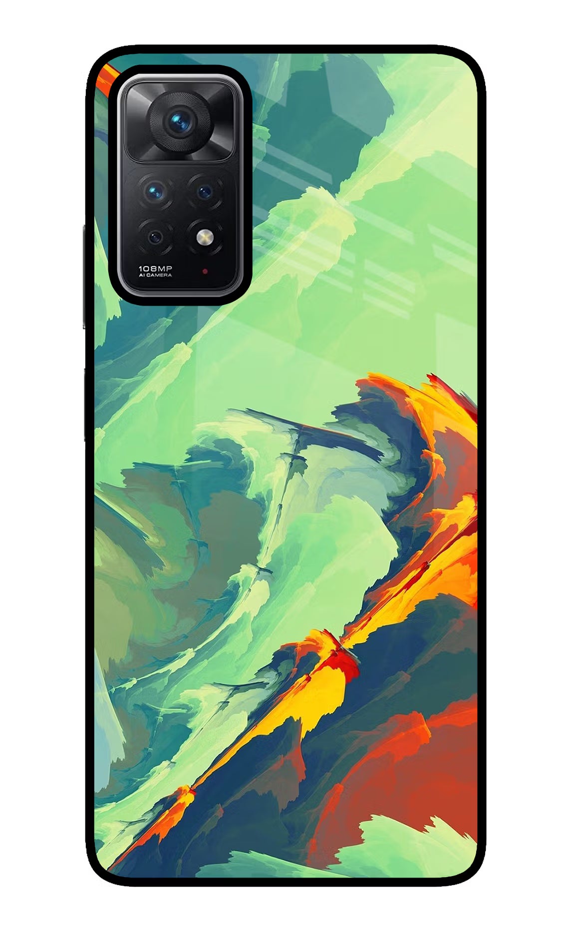 Paint Art Redmi Note 11 Pro Back Cover - Paint Art Redmi Note 11 Pro Glass Case Back Cover by Casekaro Paint Art Redmi Note 11 Pro Glass Case Back Cover by Casekaro