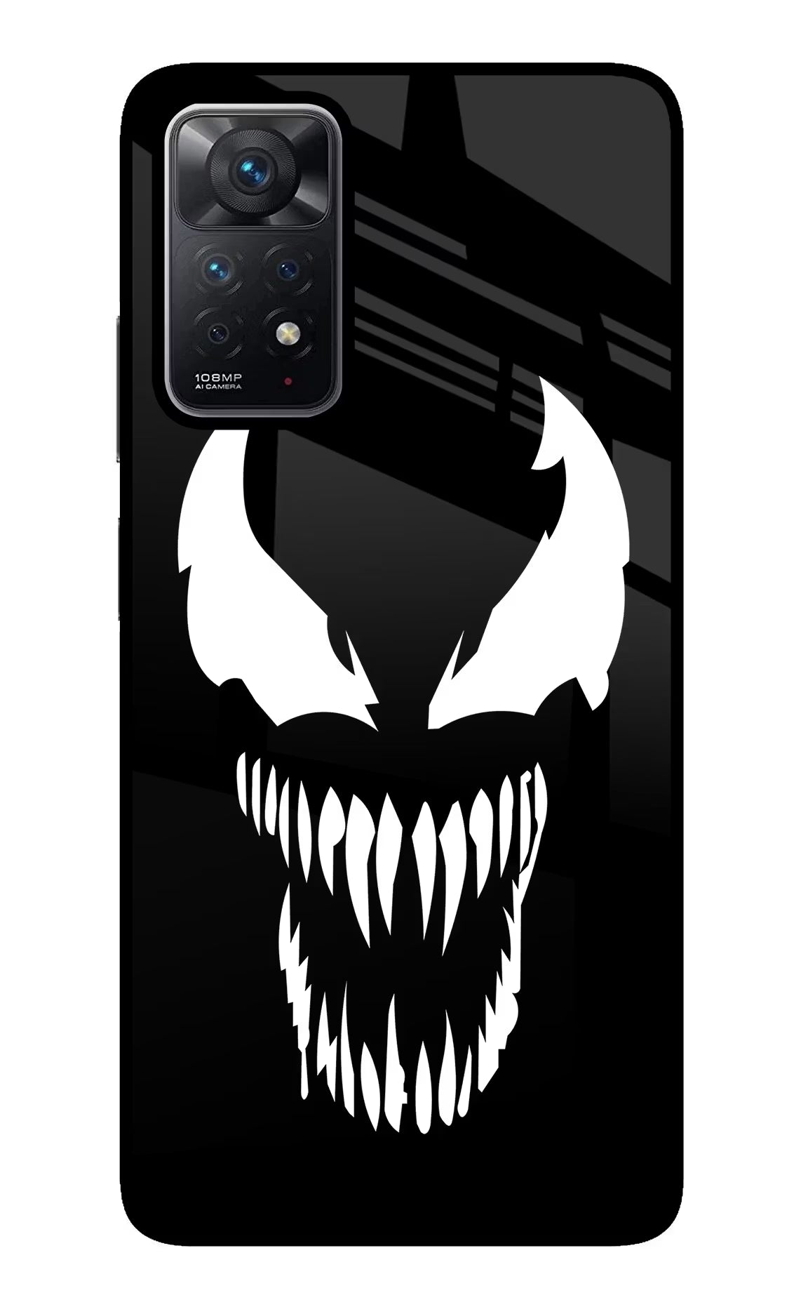Venom Redmi Note 11 Pro Back Cover - Venom Redmi Note 11 Pro Glass Case Back Cover by Casekaro Venom Redmi Note 11 Pro Glass Case Back Cover by Casekaro