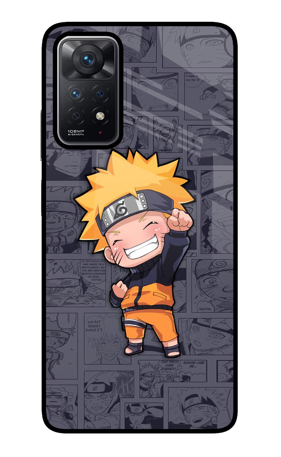 Chota Naruto Redmi Note 11 Pro Glass Case - Chota Naruto Redmi Note 11 Pro Glass Case Chota Naruto Redmi Note 11 Pro Glass Case