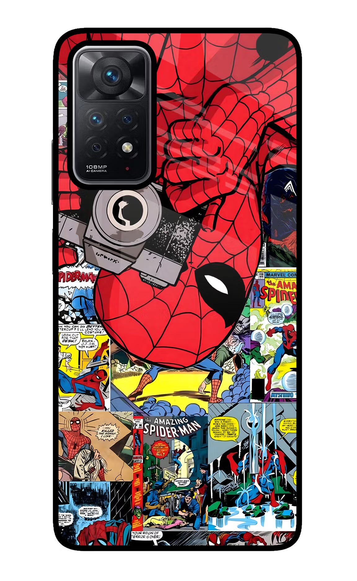 Spider Man Redmi Note 11 Pro Glass Case - Spider Man Redmi Note 11 Pro Glass Case Spider Man Redmi Note 11 Pro Glass Case