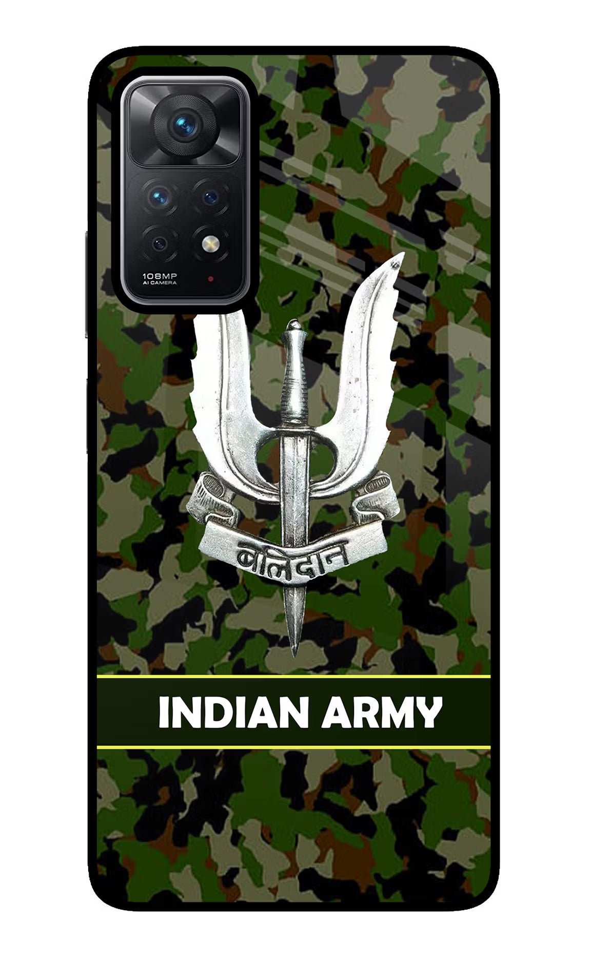 Balidan Indian Logo Redmi Note 11 Pro Back Cover - Balidan Indian Logo Redmi Note 11 Pro Glass Case Back Cover by Casekaro Balidan Indian Logo Redmi Note 11 Pro Glass Case Back Cover by Casekaro