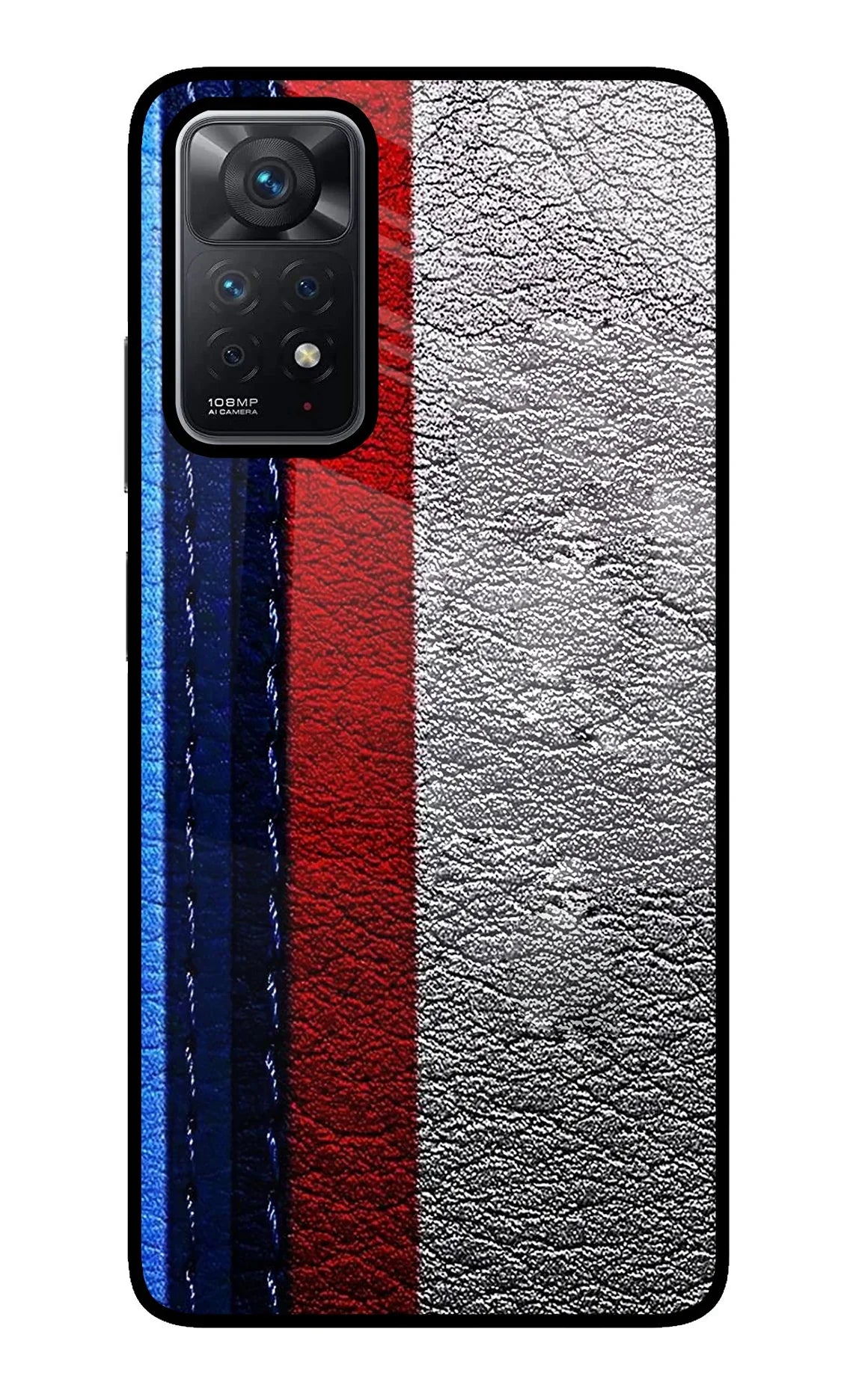 BMW Stripes Redmi Note 11 Pro Glass Case - BMW Stripes Redmi Note 11 Pro Glass Case BMW Stripes Redmi Note 11 Pro Glass Case